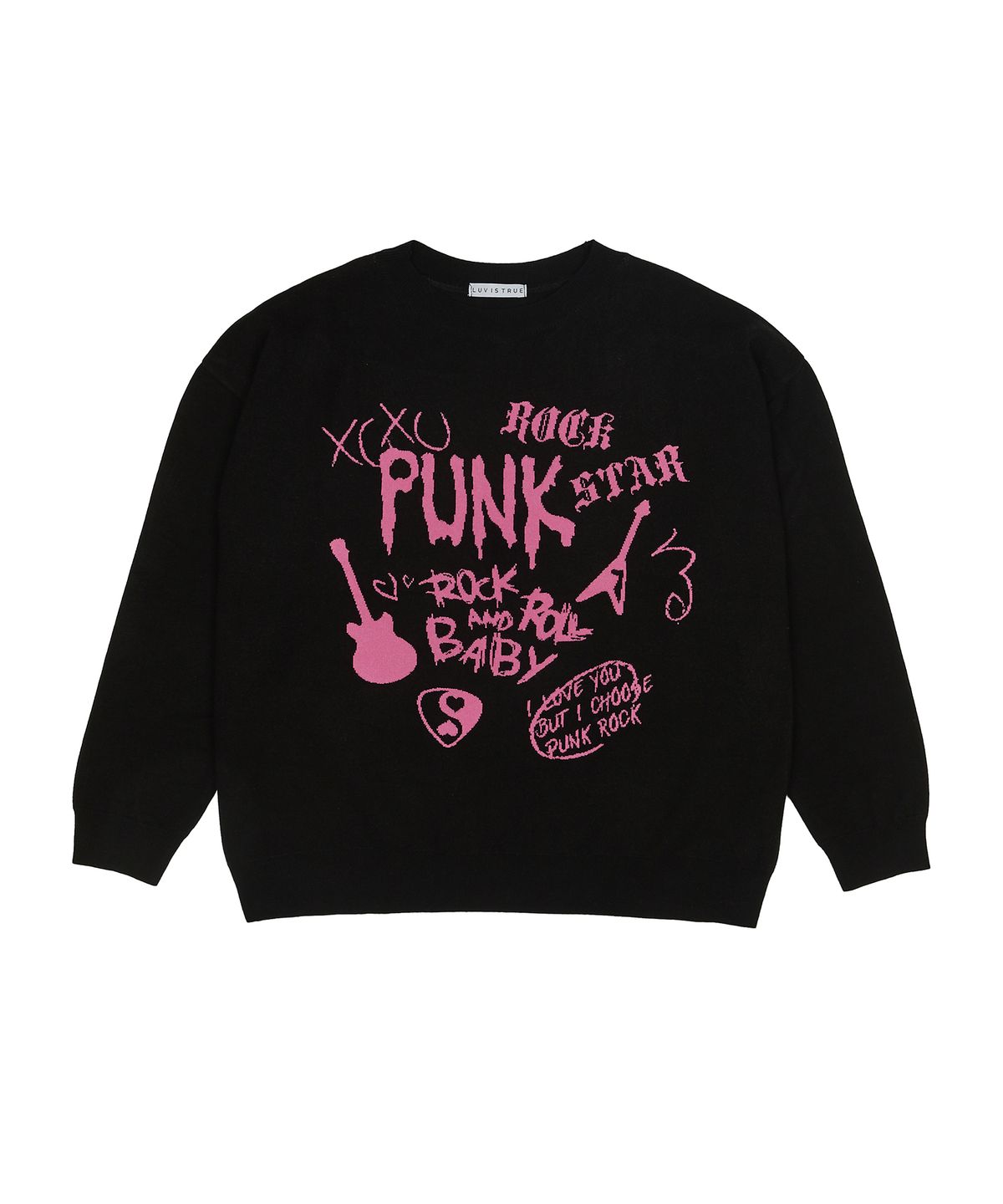 러브이즈트루(LUVISTRUE) OT PUNK KNIT(BLACK)