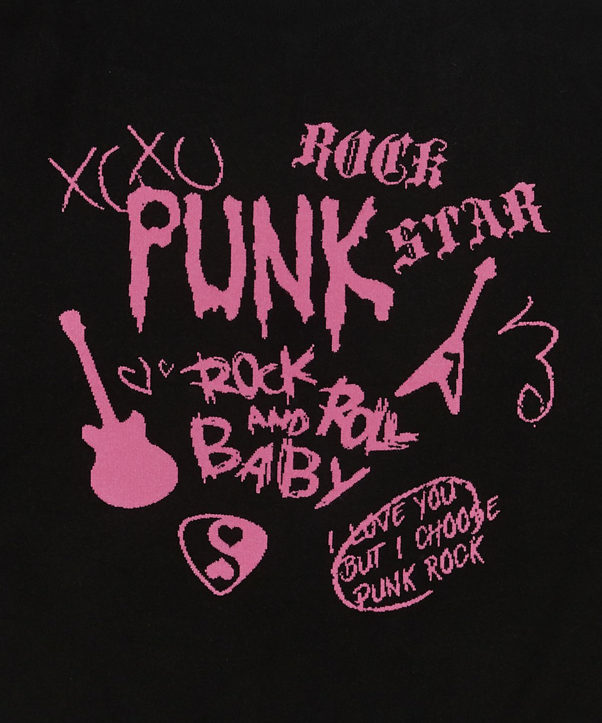 러브이즈트루(LUVISTRUE) OT PUNK KNIT(BLACK)