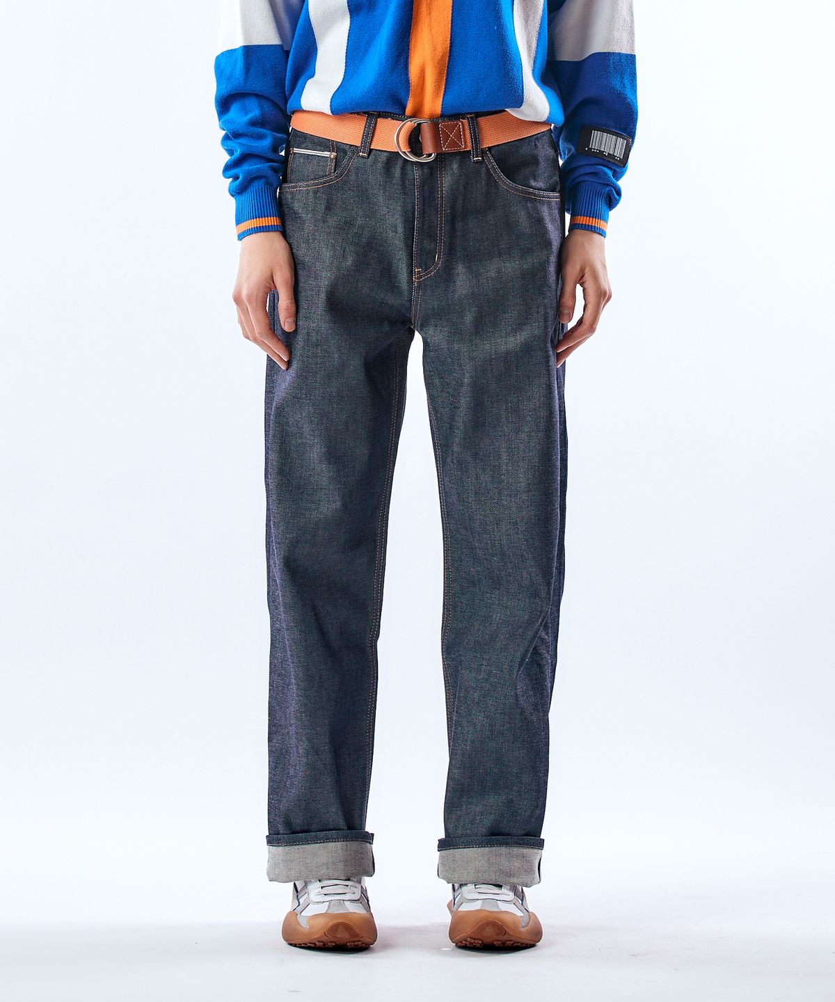필로그램(PHILOGRAM) 셀비지 와이드 생지 데님 팬츠(Raw denim)