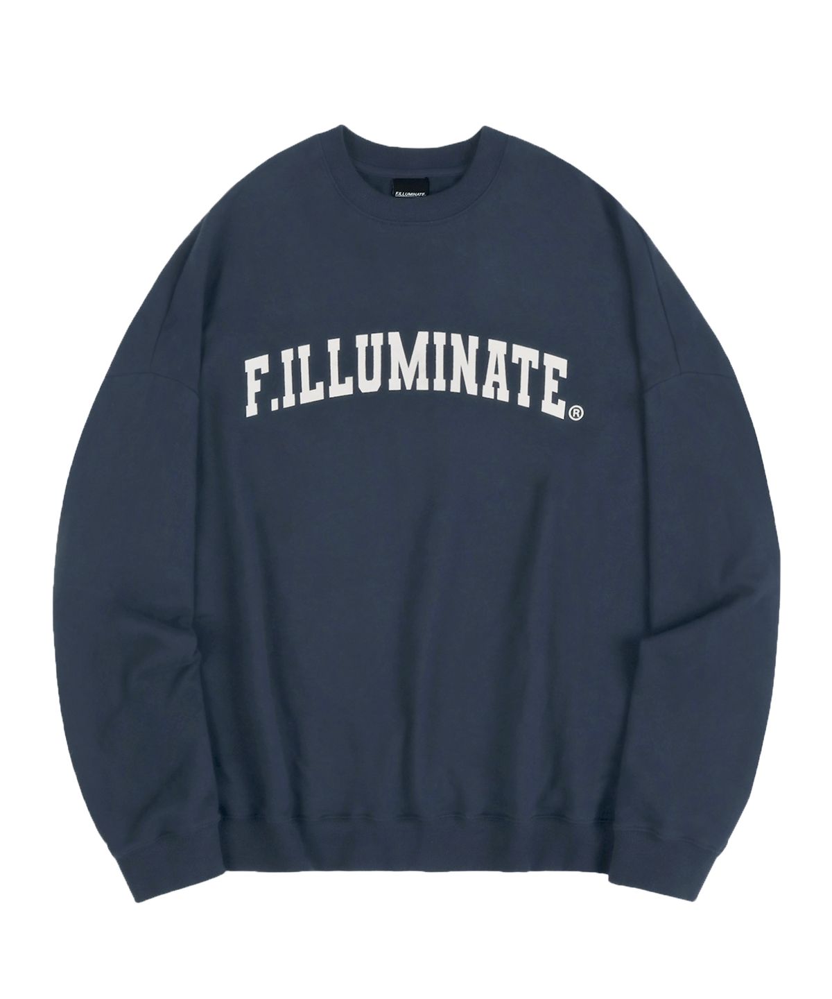 필루미네이트(FILLUMINATE) 오버핏 아치 로고 스웨트 셔츠-8Color