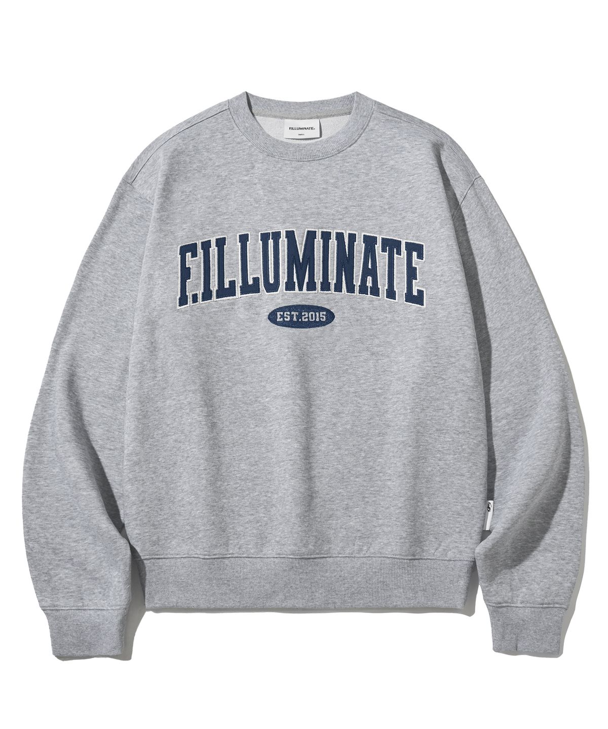 필루미네이트(FILLUMINATE) 오버핏 아치 로고 스웨트 셔츠-3Color