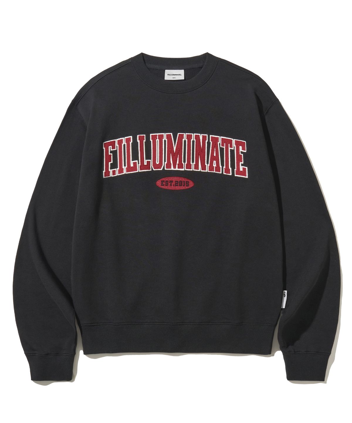 필루미네이트(FILLUMINATE) 오버핏 아치 로고 스웨트 셔츠-3Color