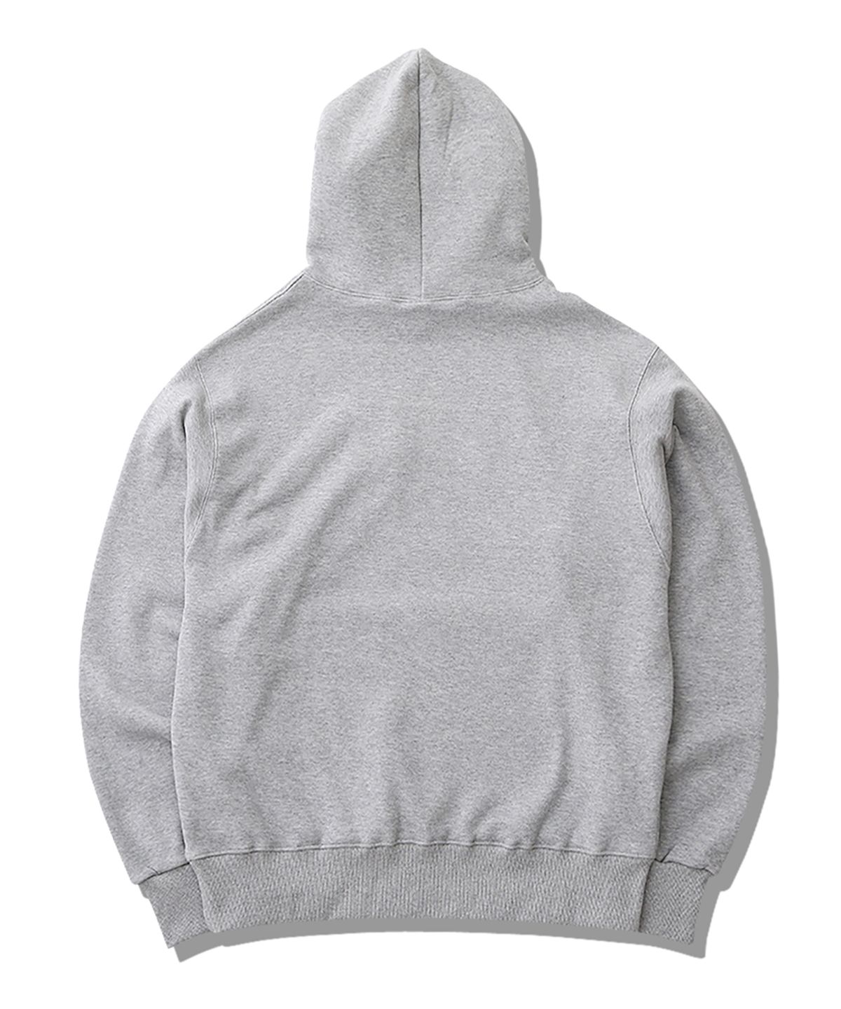 배드블루(BADBLUE) B Patch College Hoodie Gray