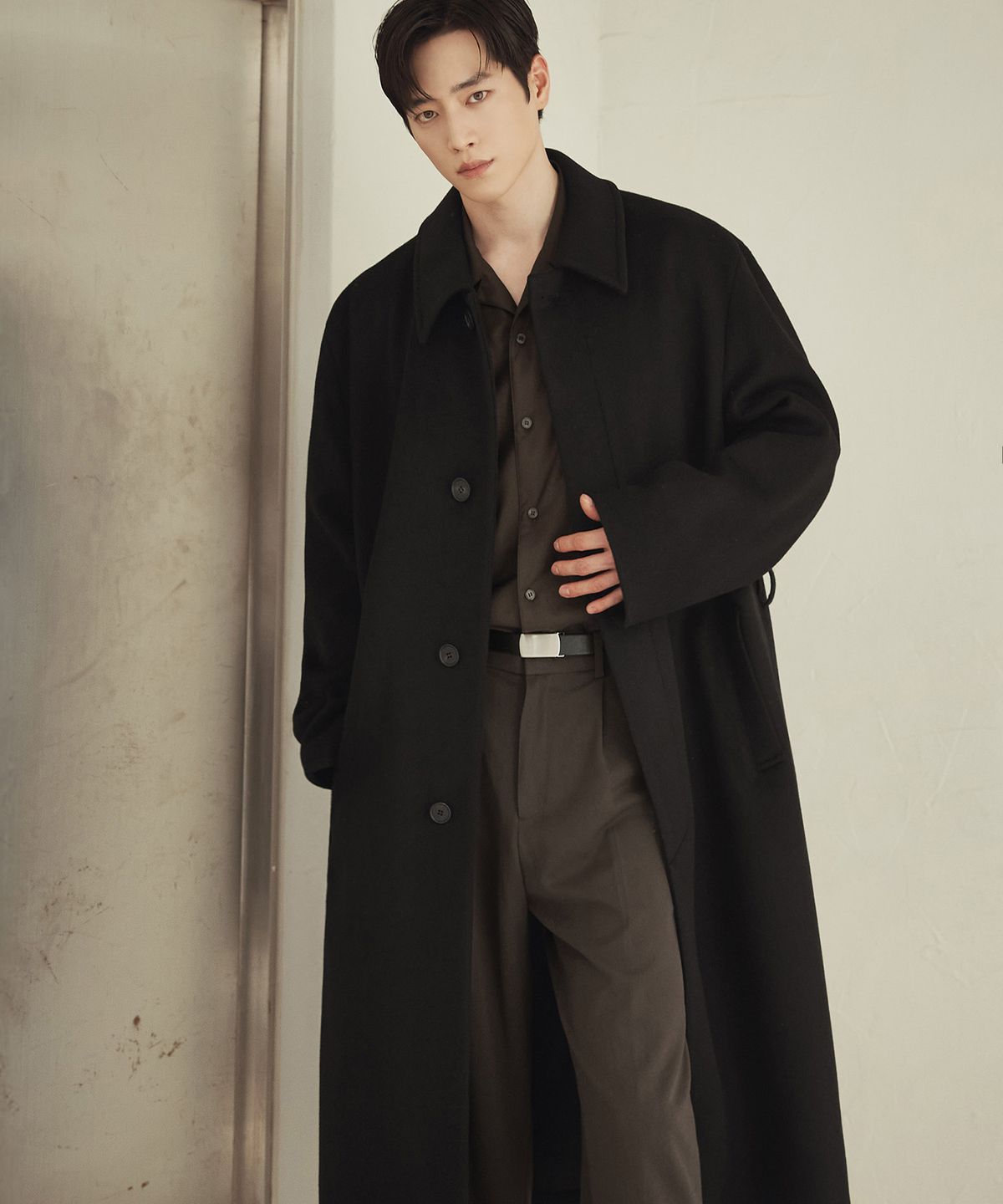드로우핏(DRAW FIT) 프리미어 퓨어 캐시미어 발마칸 코트 [BLACK]