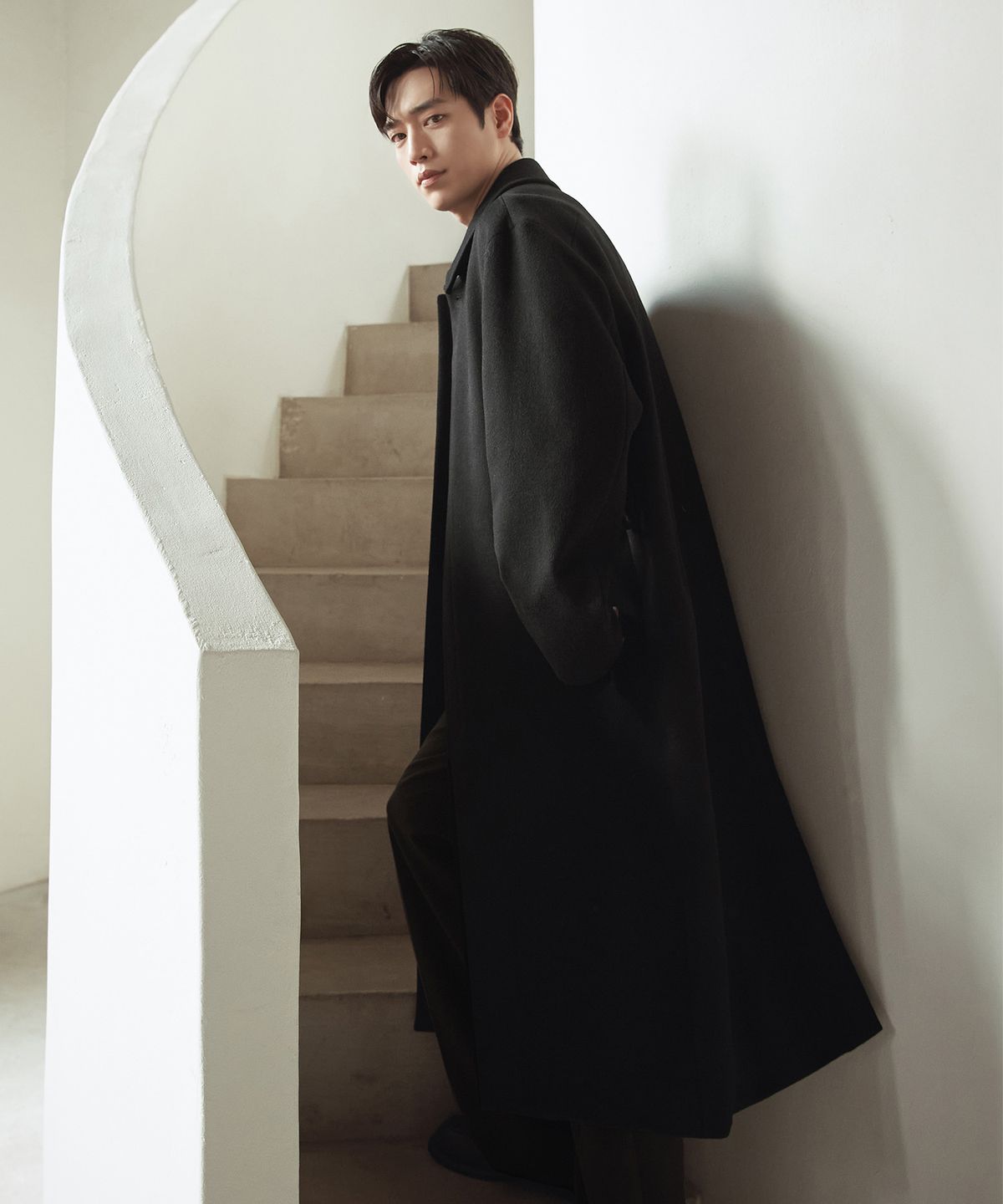 드로우핏(DRAW FIT) 프리미어 퓨어 캐시미어 발마칸 코트 [BLACK]