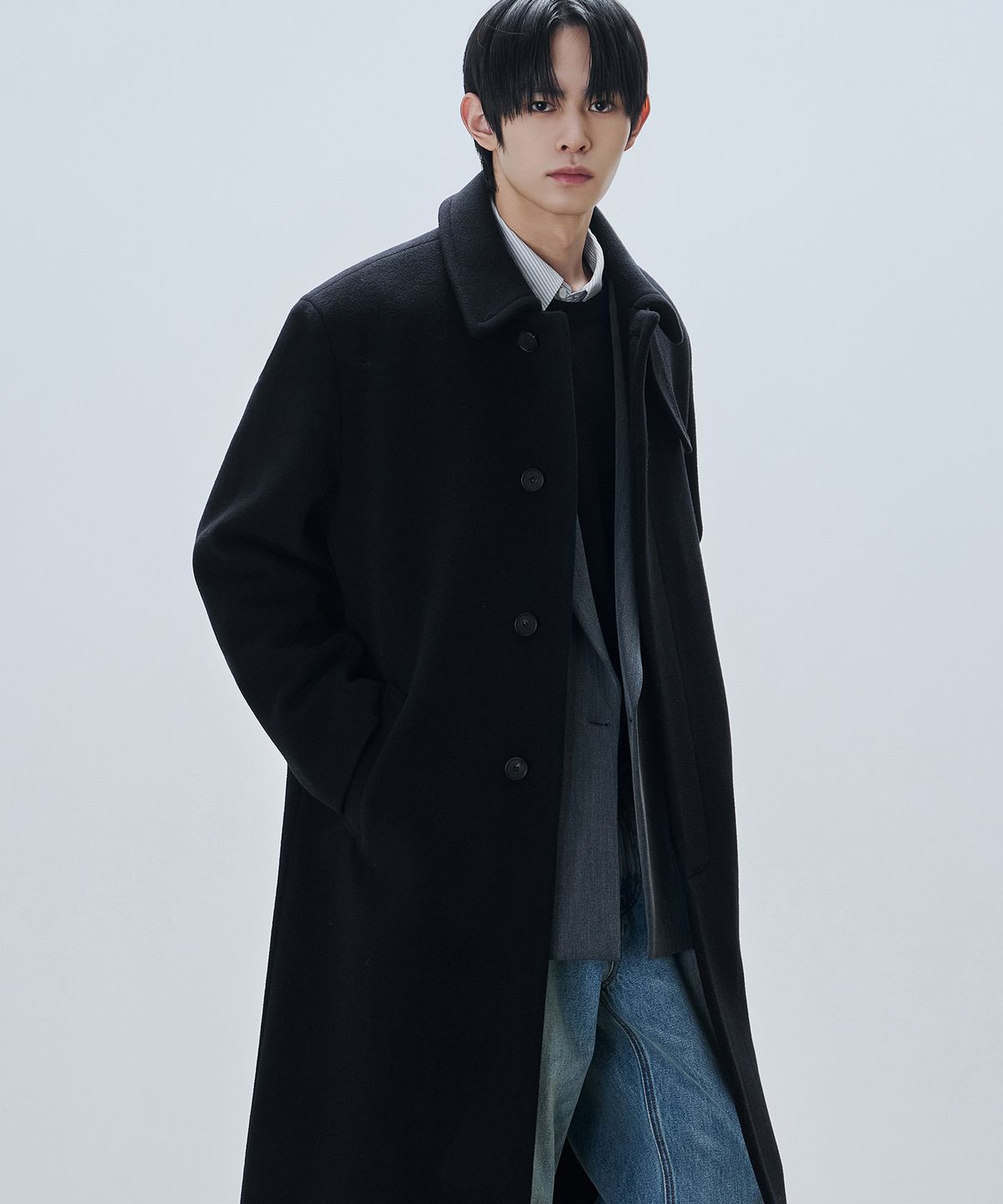 드로우핏(DRAW FIT) 프리미어 퓨어 캐시미어 발마칸 코트 [BLACK]