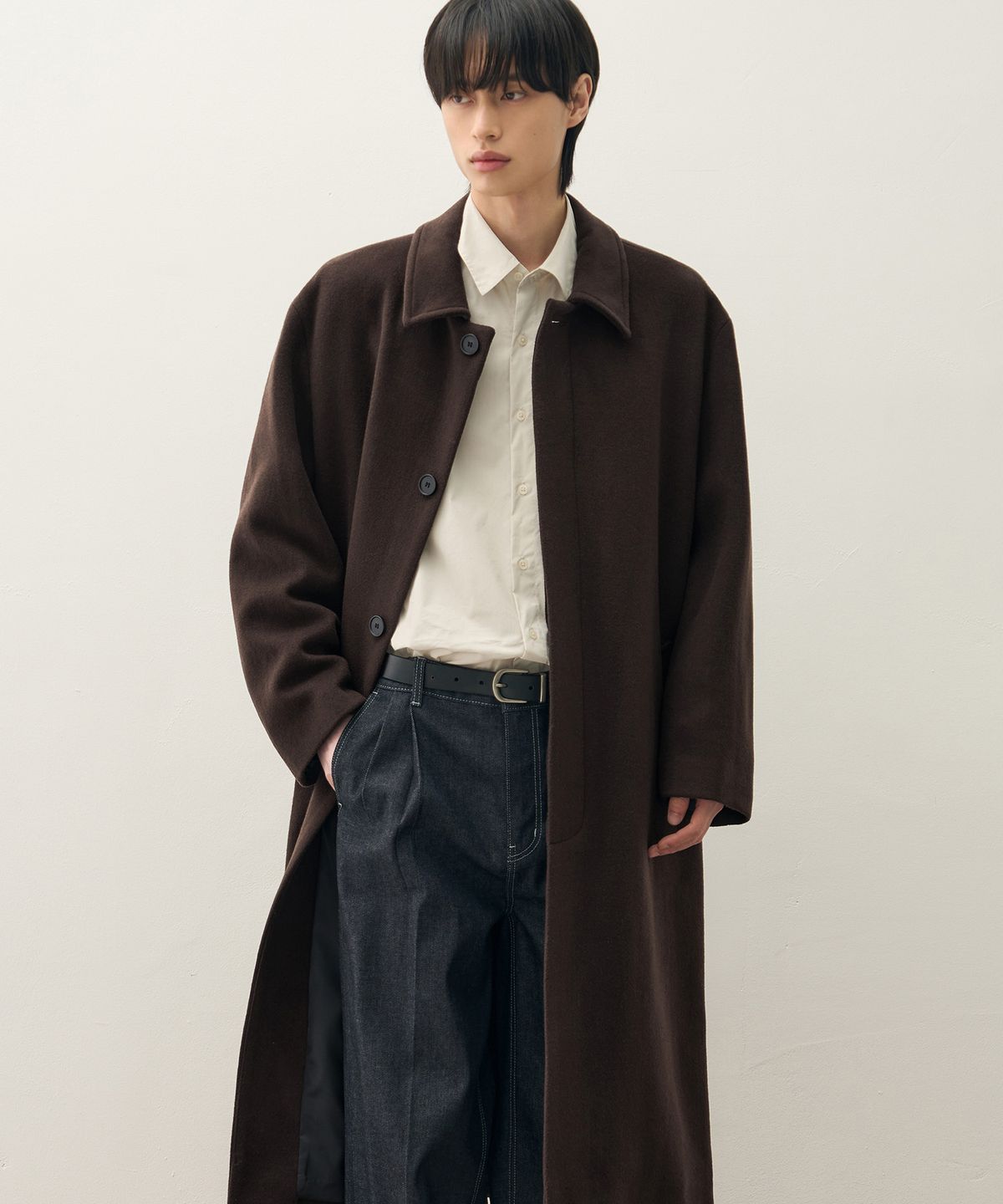 드로우핏(DRAW FIT) 프리미어 퓨어 캐시미어 발마칸 코트 [CHESTNUT BROWN]