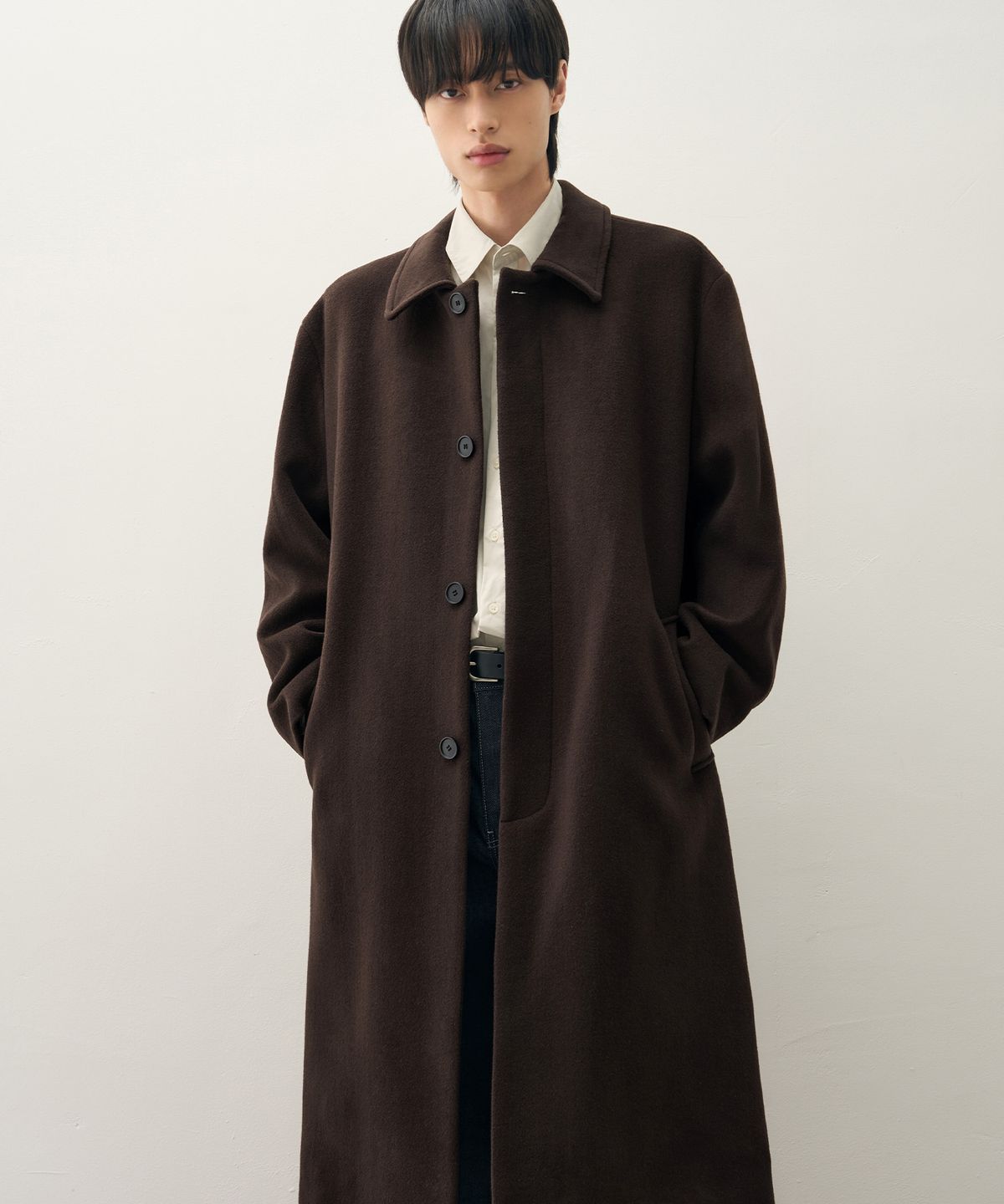 드로우핏(DRAW FIT) 프리미어 퓨어 캐시미어 발마칸 코트 [CHESTNUT BROWN]