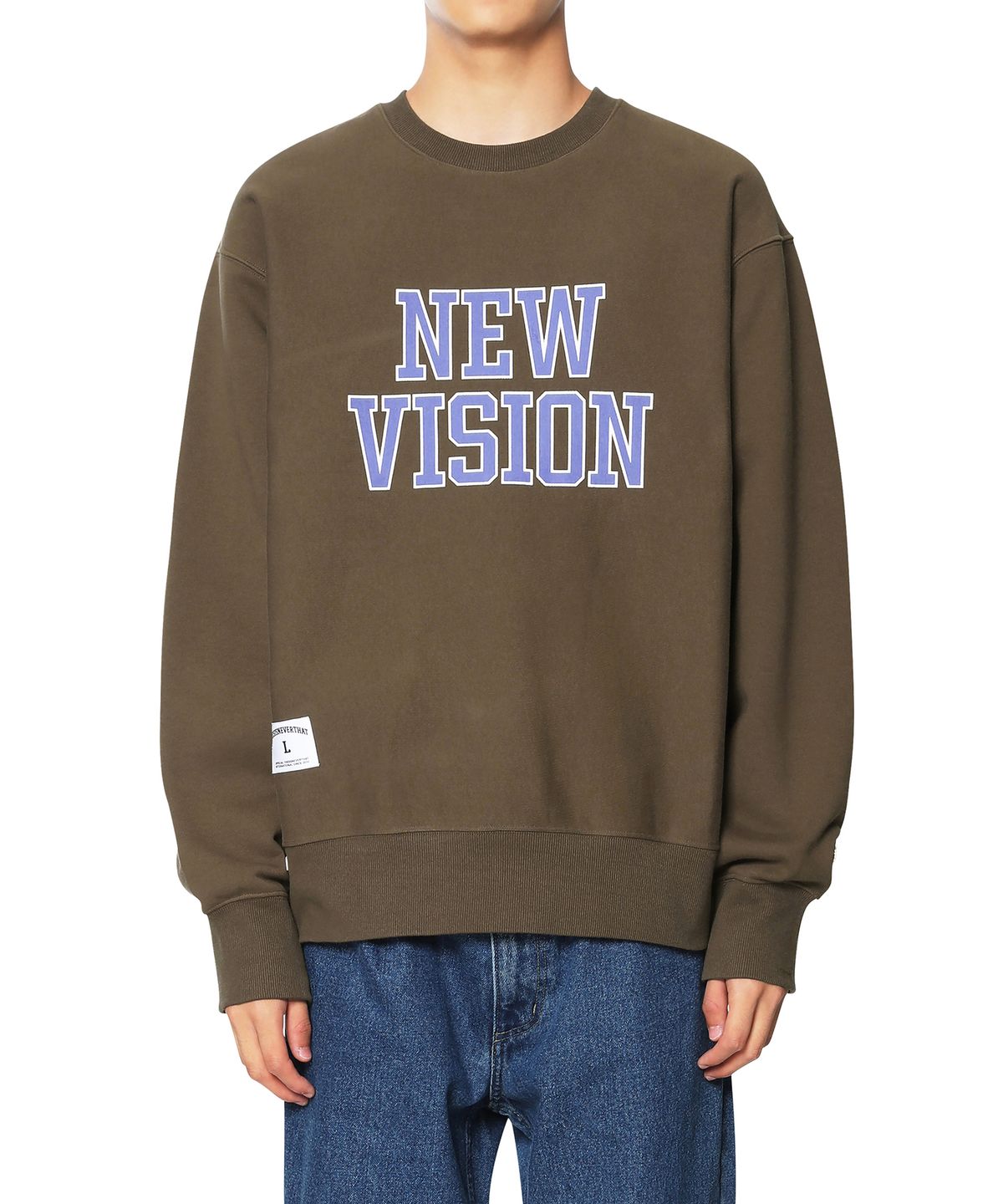 디스이즈네버댓(THISISNEVERTHAT) NEW VISION Crewneck Olive