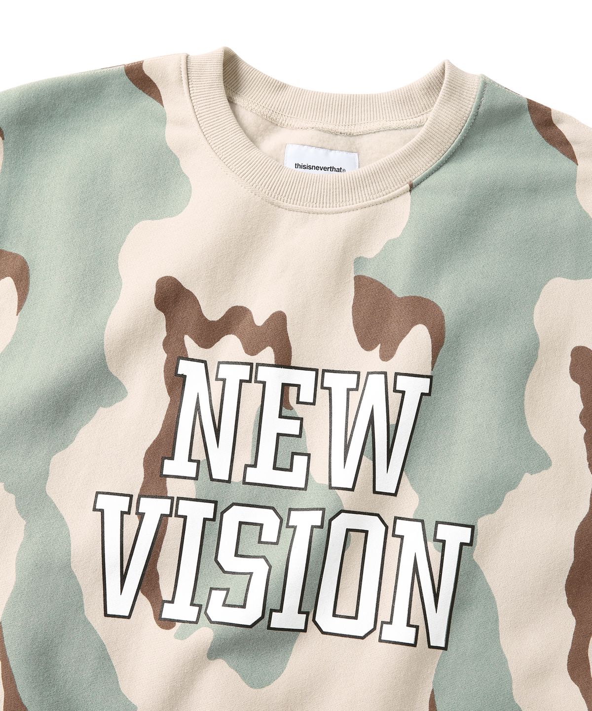 디스이즈네버댓(THISISNEVERTHAT) NEW VISION Crewneck Camo