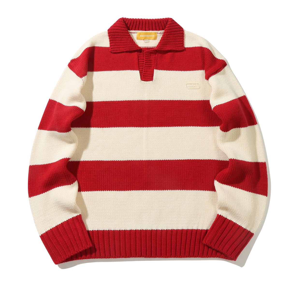 메인부스(MAINBOOTH) Traveler Oversized Sweater(ROSE RED)