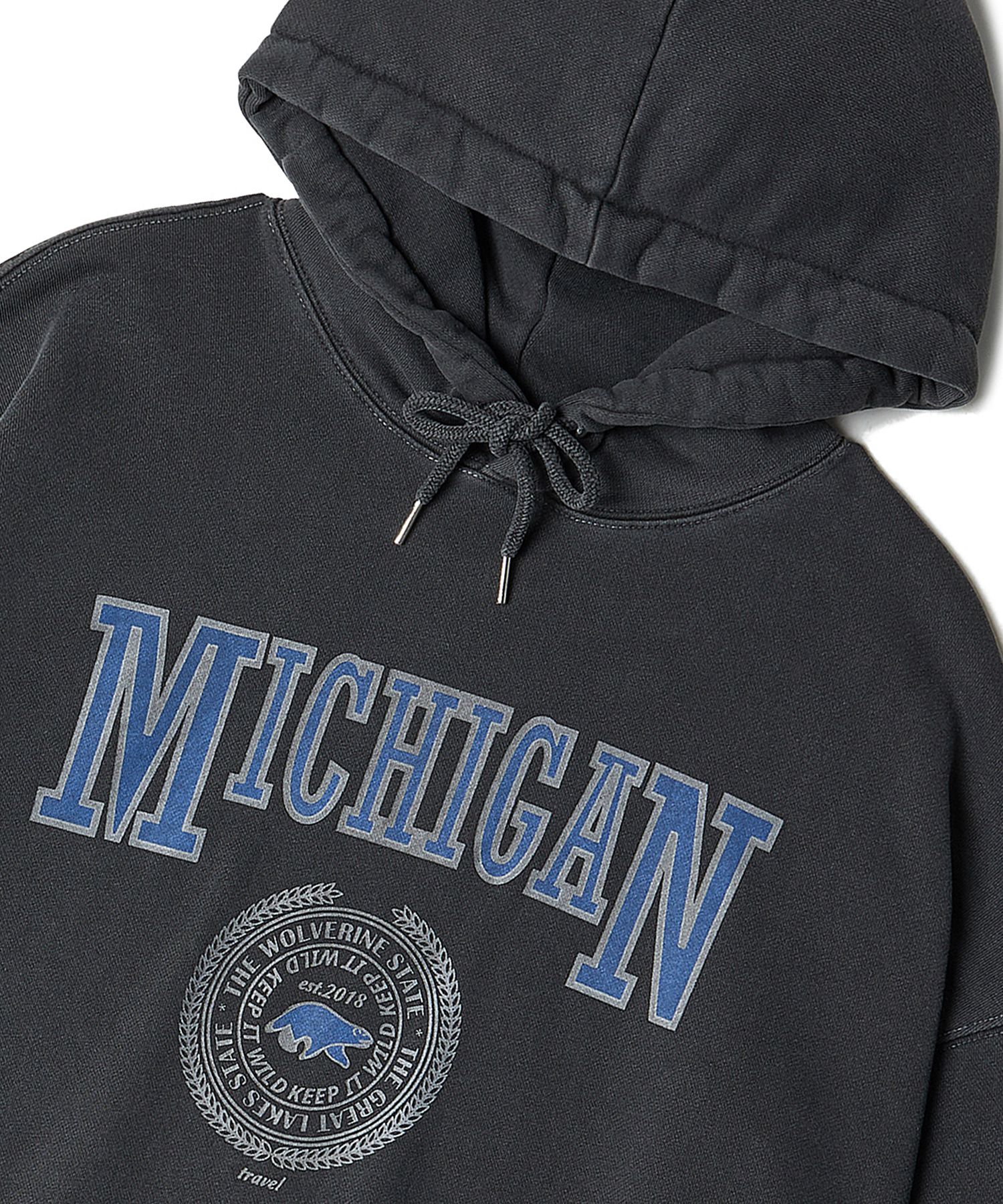 パーカー・フーディ TRAVEL MIGHIGAN WOLVERINE PIGMENT HOODIE KS67 MUSINSA | TRAVEL MICHIGAN WOLVERINE PIGMENT HOODIE BLACK