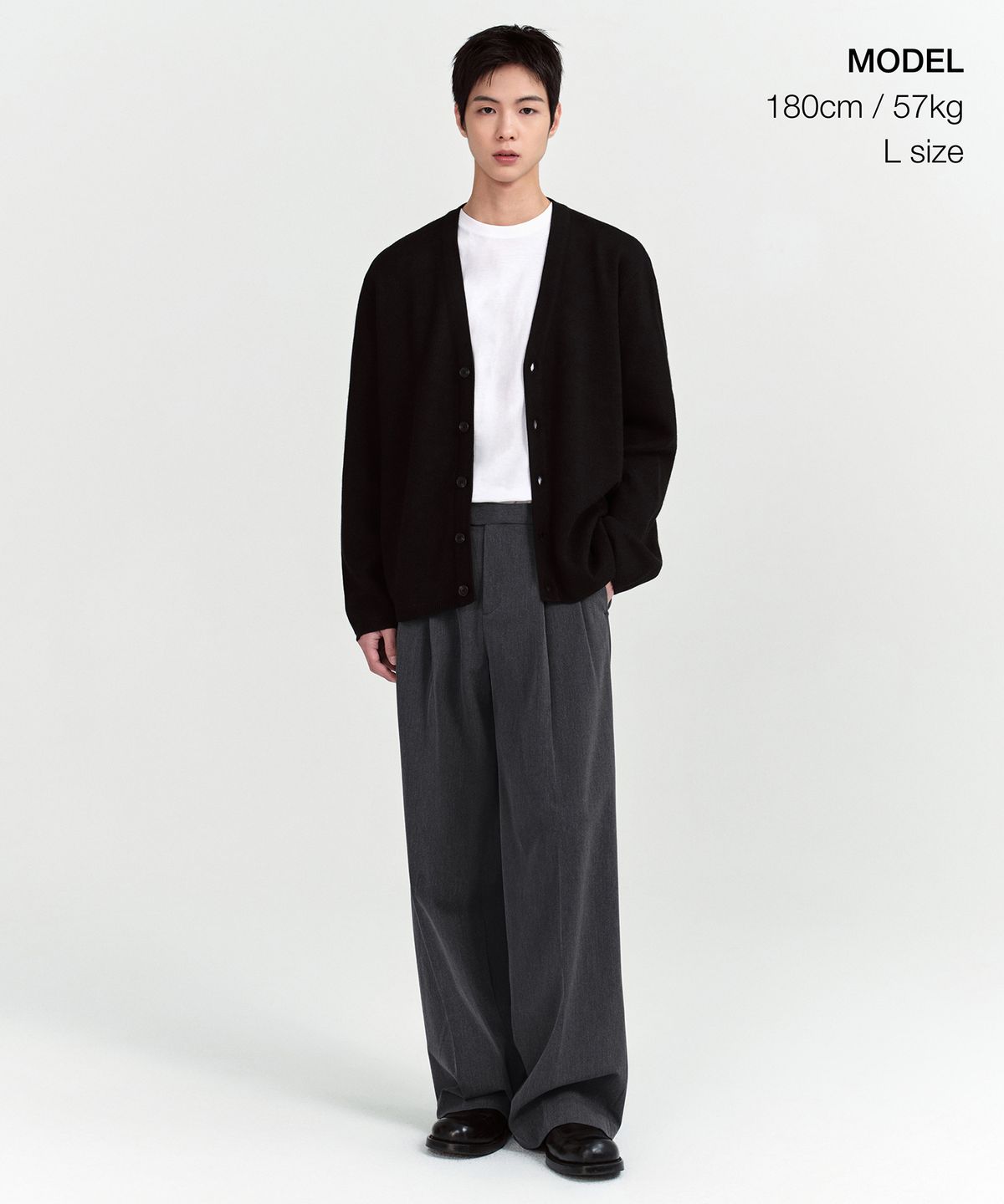 무신사 스탠다드(MUSINSA STANDARD) 미니멀 가디건 [블랙]