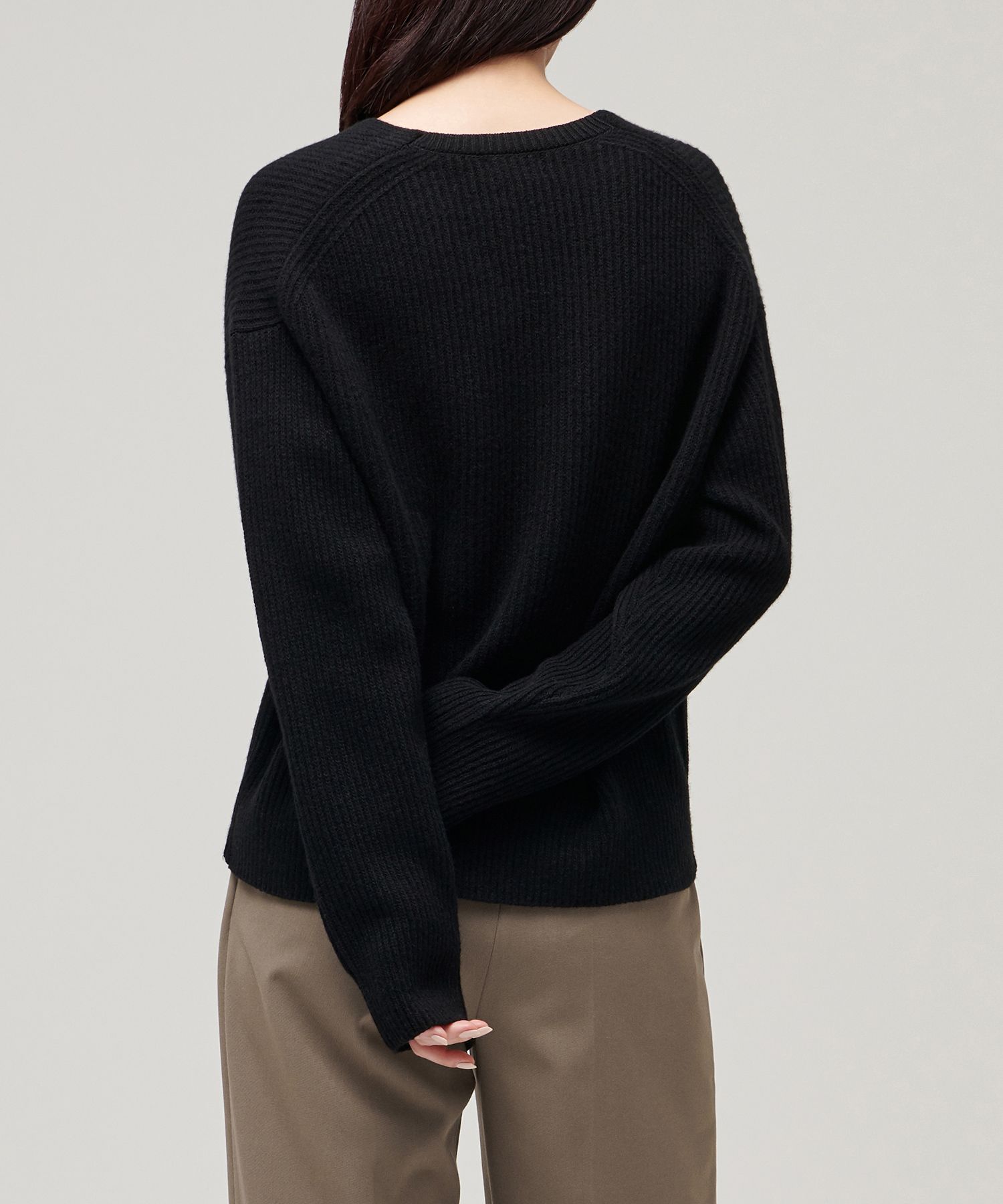 ニット・セーター *MUSINSA STANDARD* Lambswool ribbed V-neck knit navy MMJWP61 MUSINSA | MUSINSA STANDARD LAMBSWOOL RIBBED V-NECK SWEATER