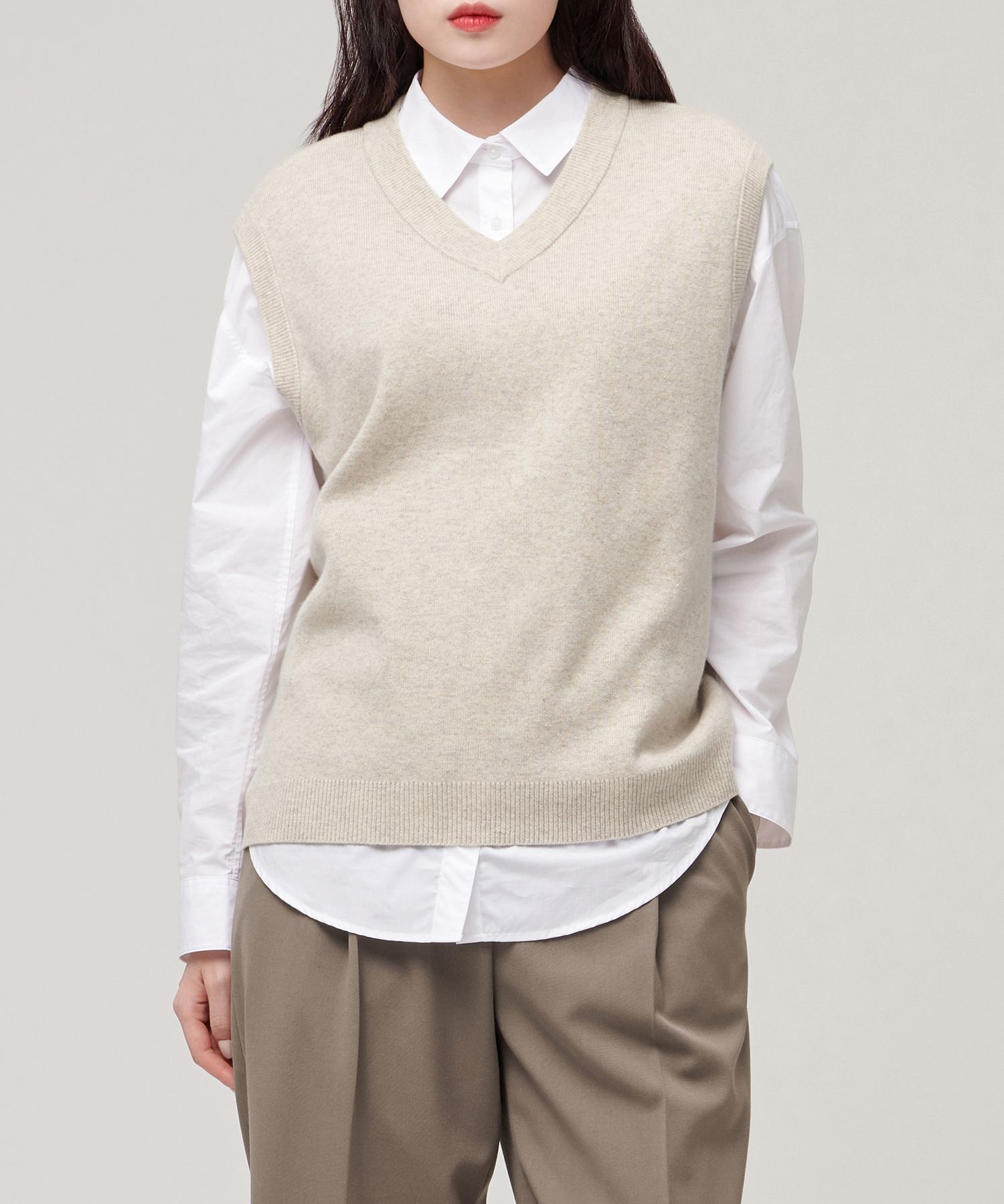 ラムウールベスト MUSINSA公式 | MUSINSA STANDARD WOMAN レディースラムズウールニット
