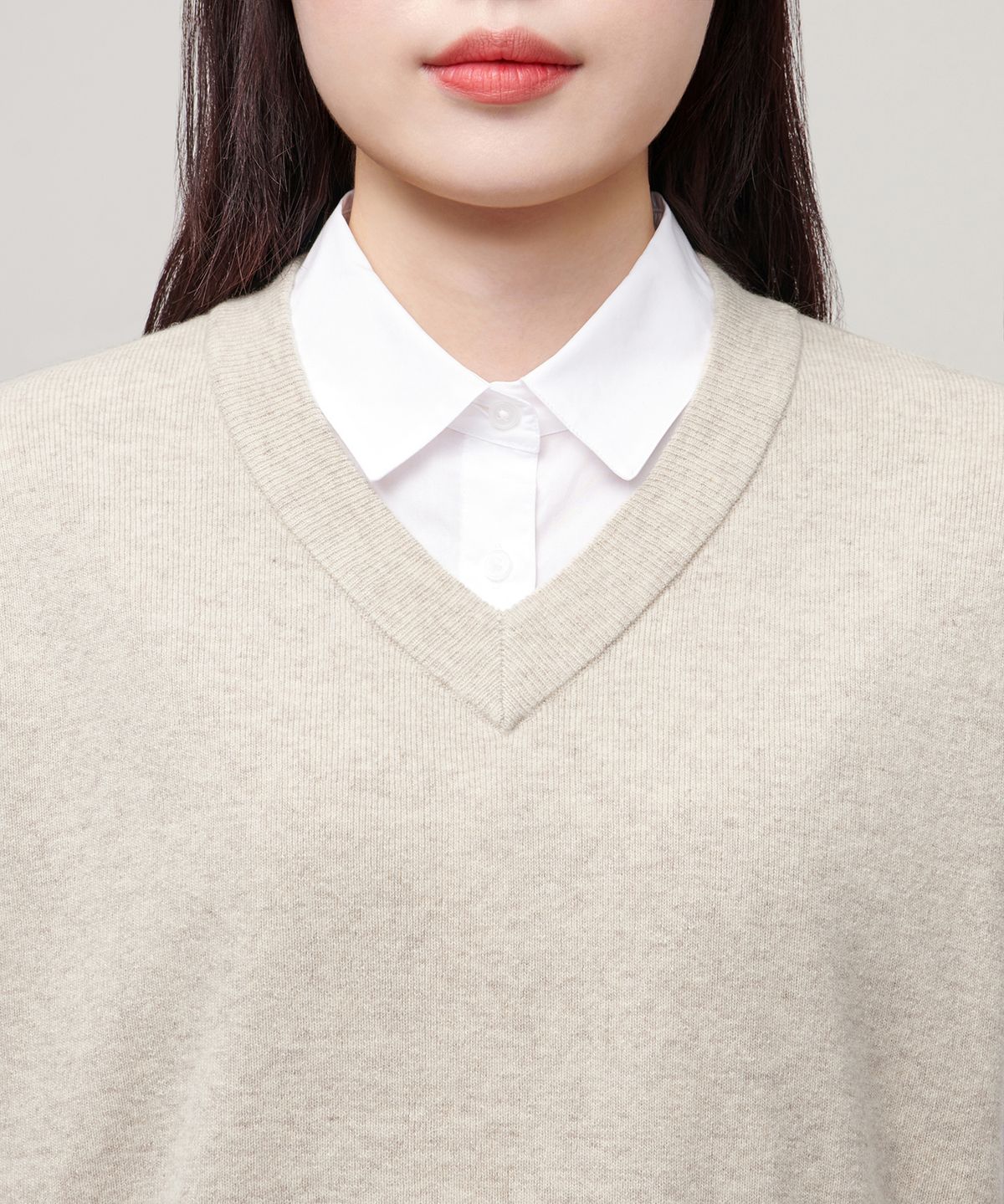 무신사 스탠다드 우먼(MUSINSA STANDARD WOMAN) 우먼즈 램스울 니트 베스트 [오트밀]