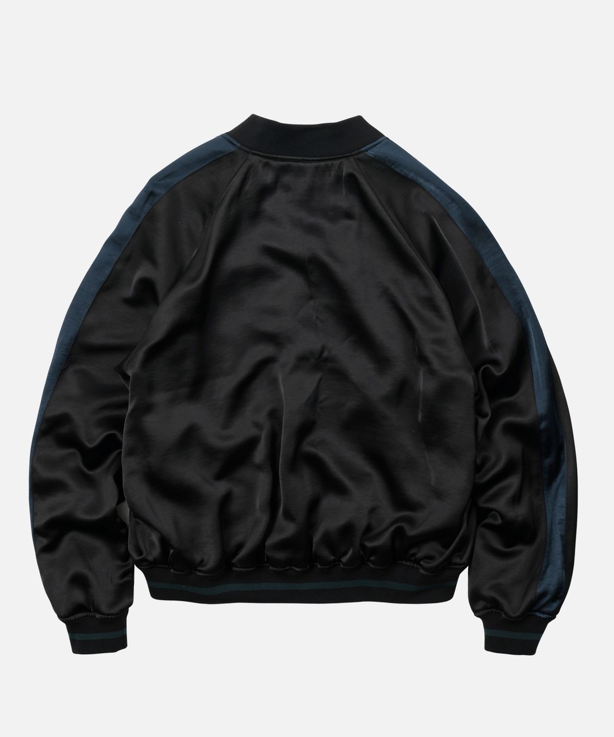 프리즘웍스(FRIZMWORKS) VISCOSE SATIN JACKET _ BLACK