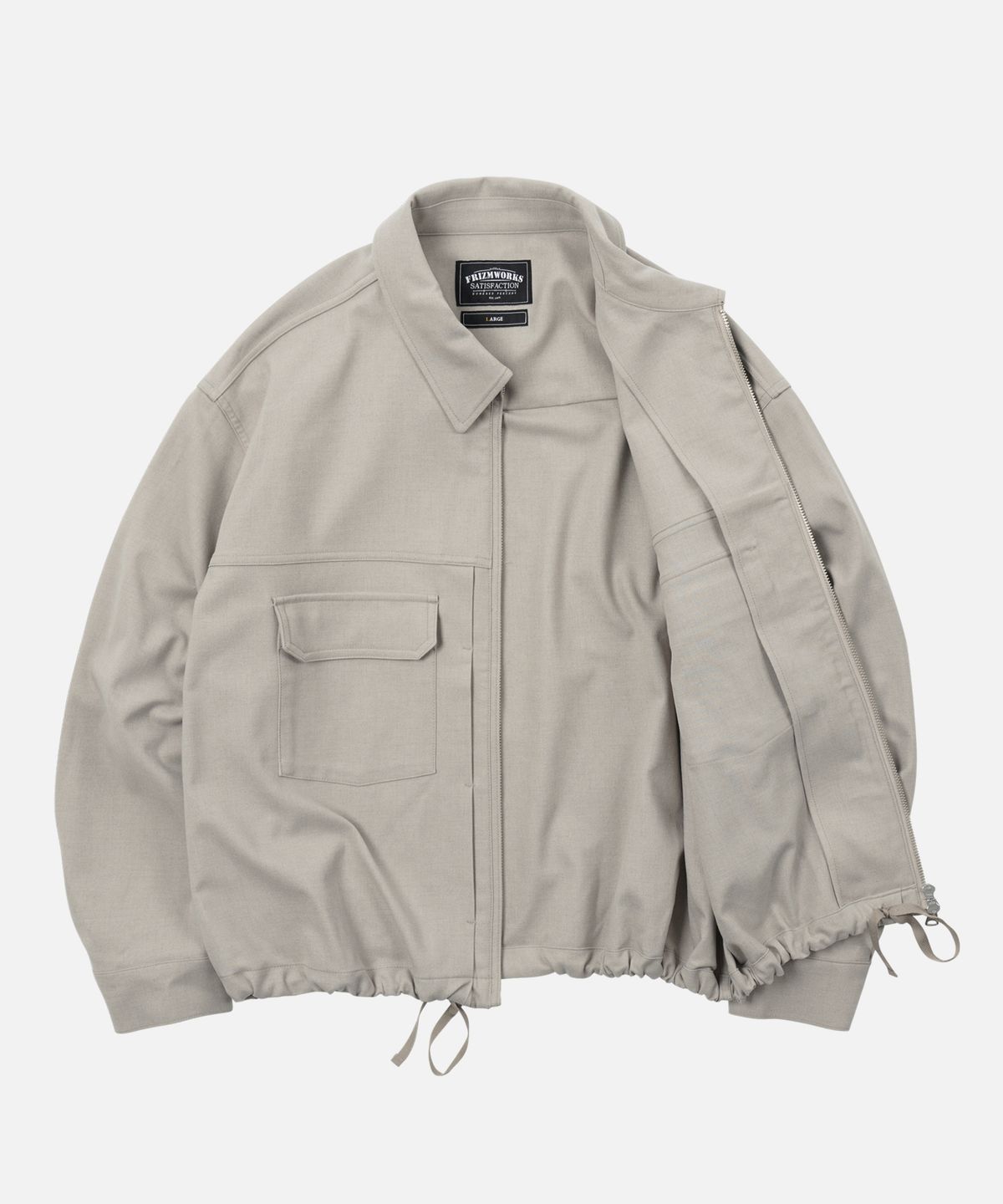 프리즘웍스(FRIZMWORKS) RELAXED TRUCKER JACKET _ LIGHT BEIGE