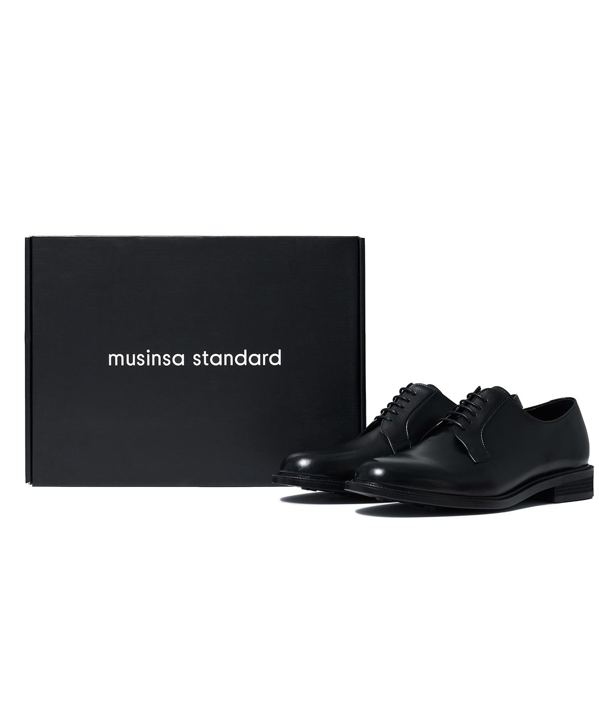 무신사 스탠다드(MUSINSA STANDARD) 플레인 더비 슈즈 [블랙]