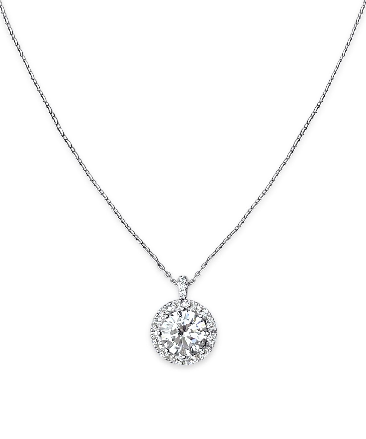 레인드랍 쥬얼리(RAINDROP JEWELRY) 레인드랍 라운드 헤일로 솔리테어 펜던트 목걸이