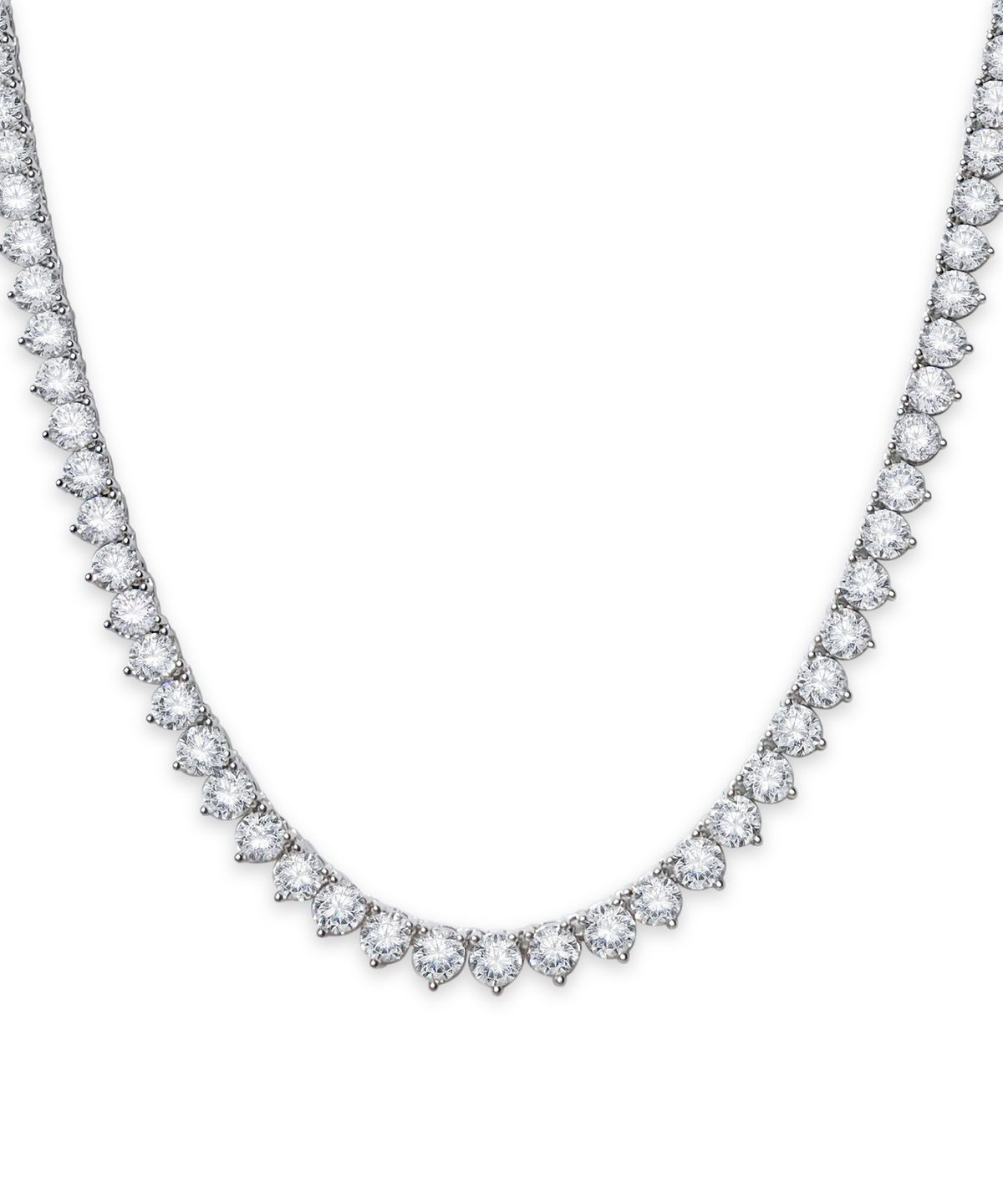 레인드랍 쥬얼리(RAINDROP JEWELRY) 레인드랍 4MM 3 프롱 테니스 초커 목걸이