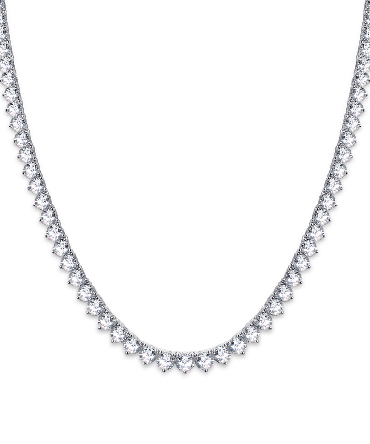 레인드랍 쥬얼리(RAINDROP JEWELRY) 레인드랍 3MM 3 프롱 테니스 초커 목걸이 [S925]