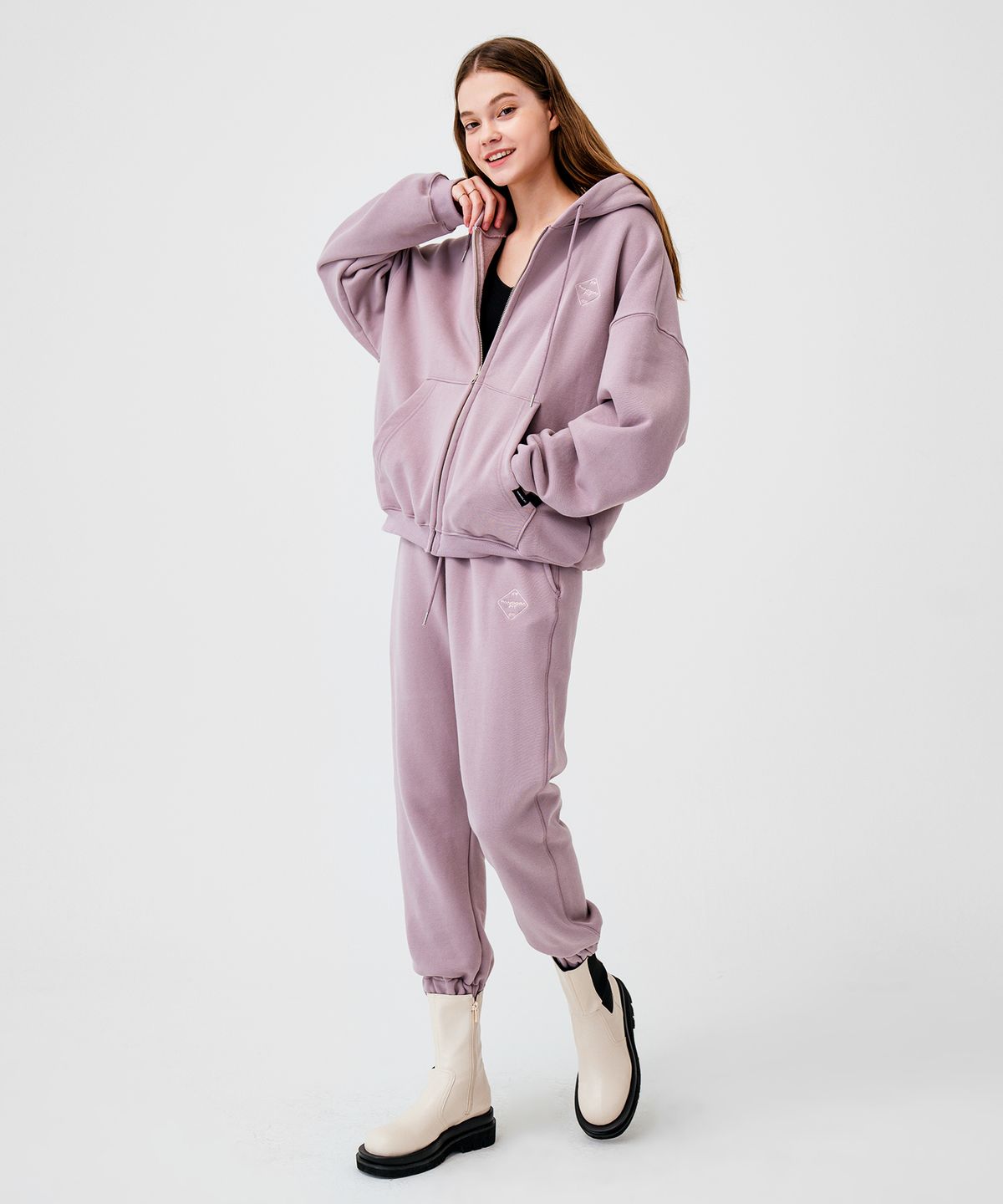 판도라핏(PANDORAFIT) Rhombus Jogger Pants Pink