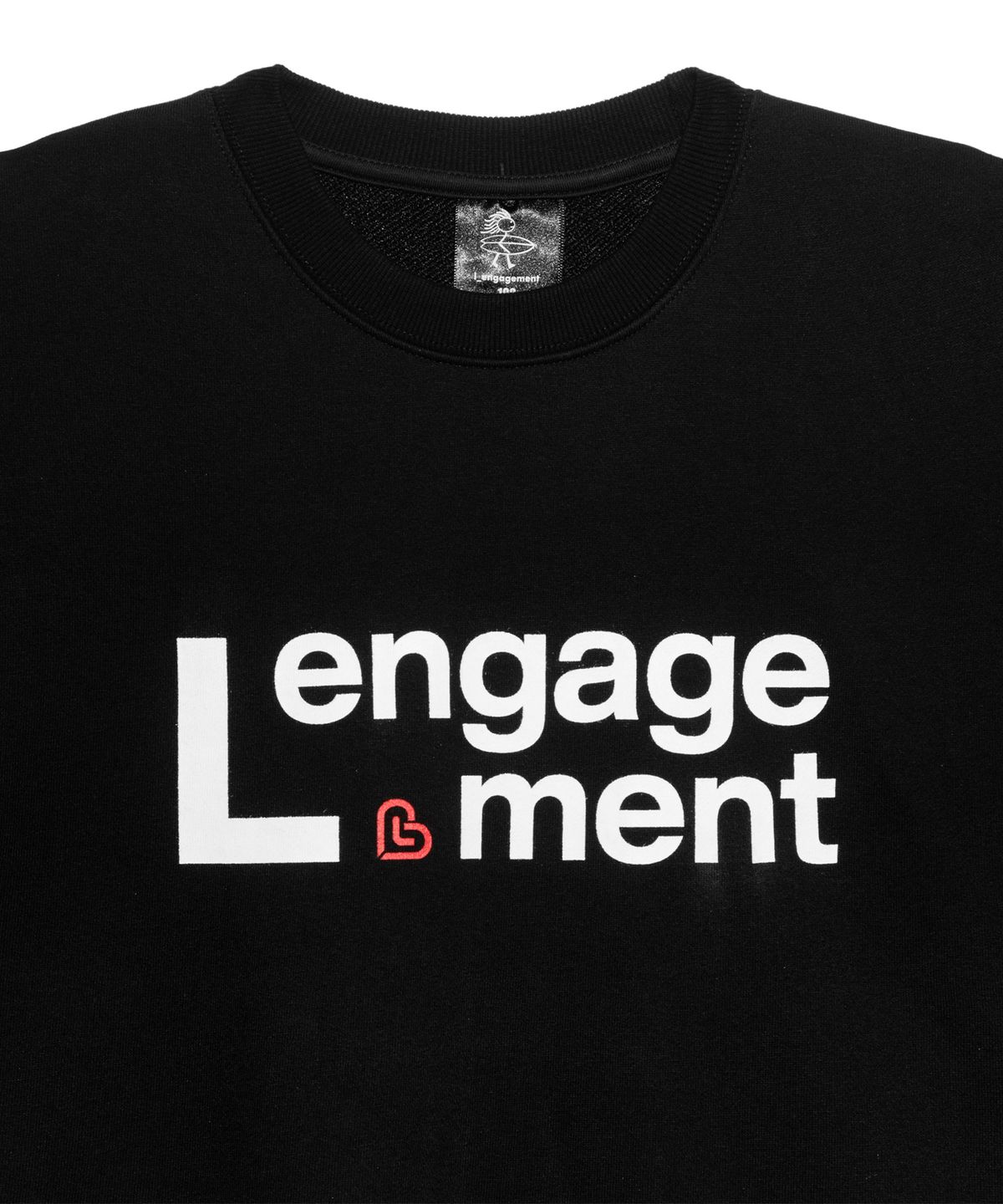 랑가주망(LENGAGEMENT) 엘 로고 맨투맨 [블랙]