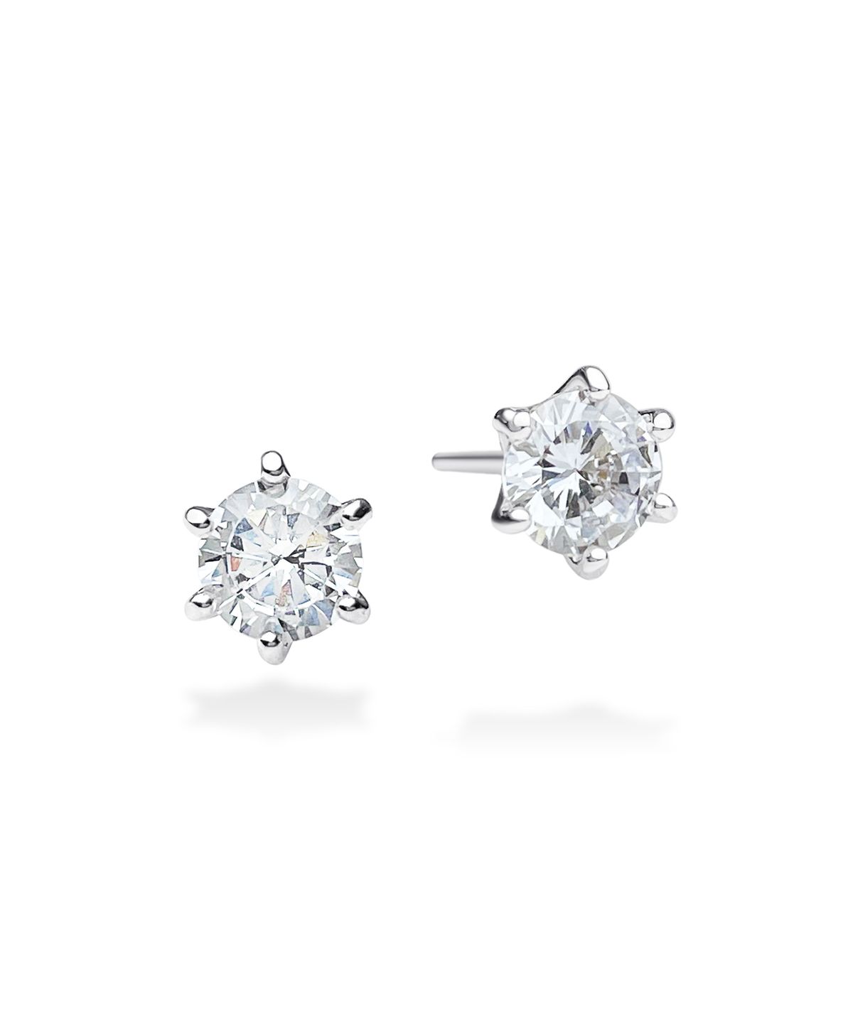 레인드랍 쥬얼리(RAINDROP JEWELRY) 레인드랍 6 프롱 솔리테어 스터드 귀걸이