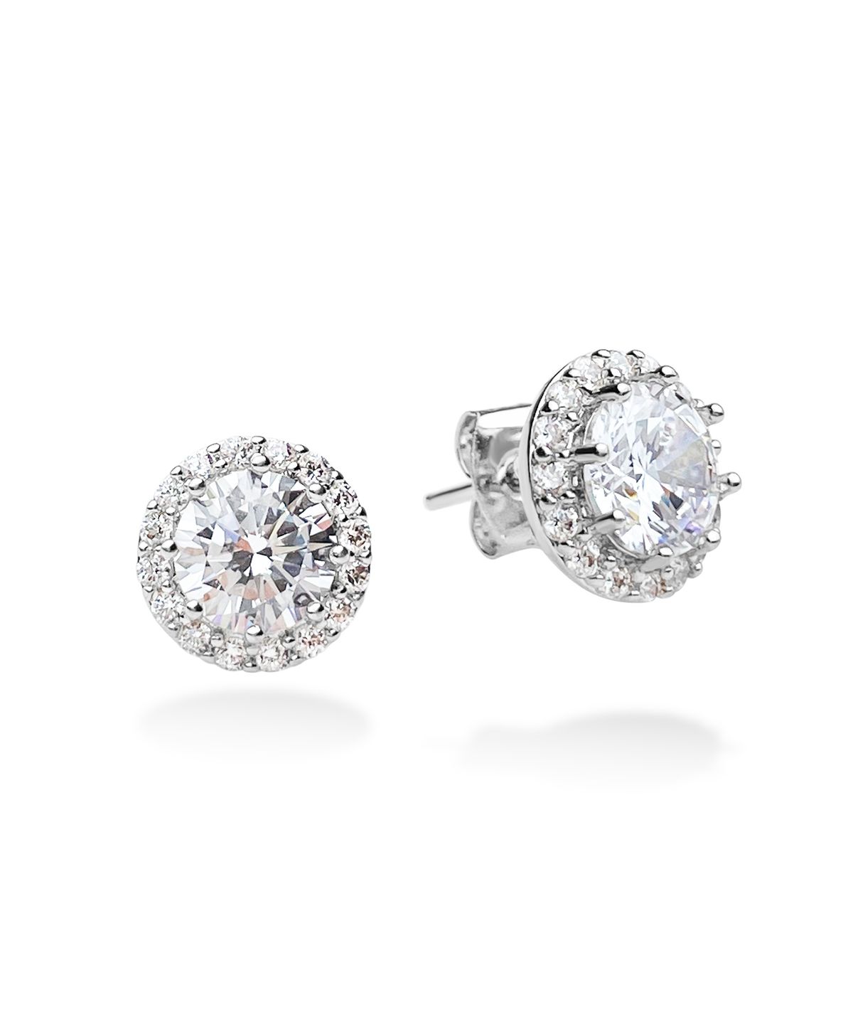 레인드랍 쥬얼리(RAINDROP JEWELRY) 레인드랍 라운드 헤일로 솔리테어 귀걸이