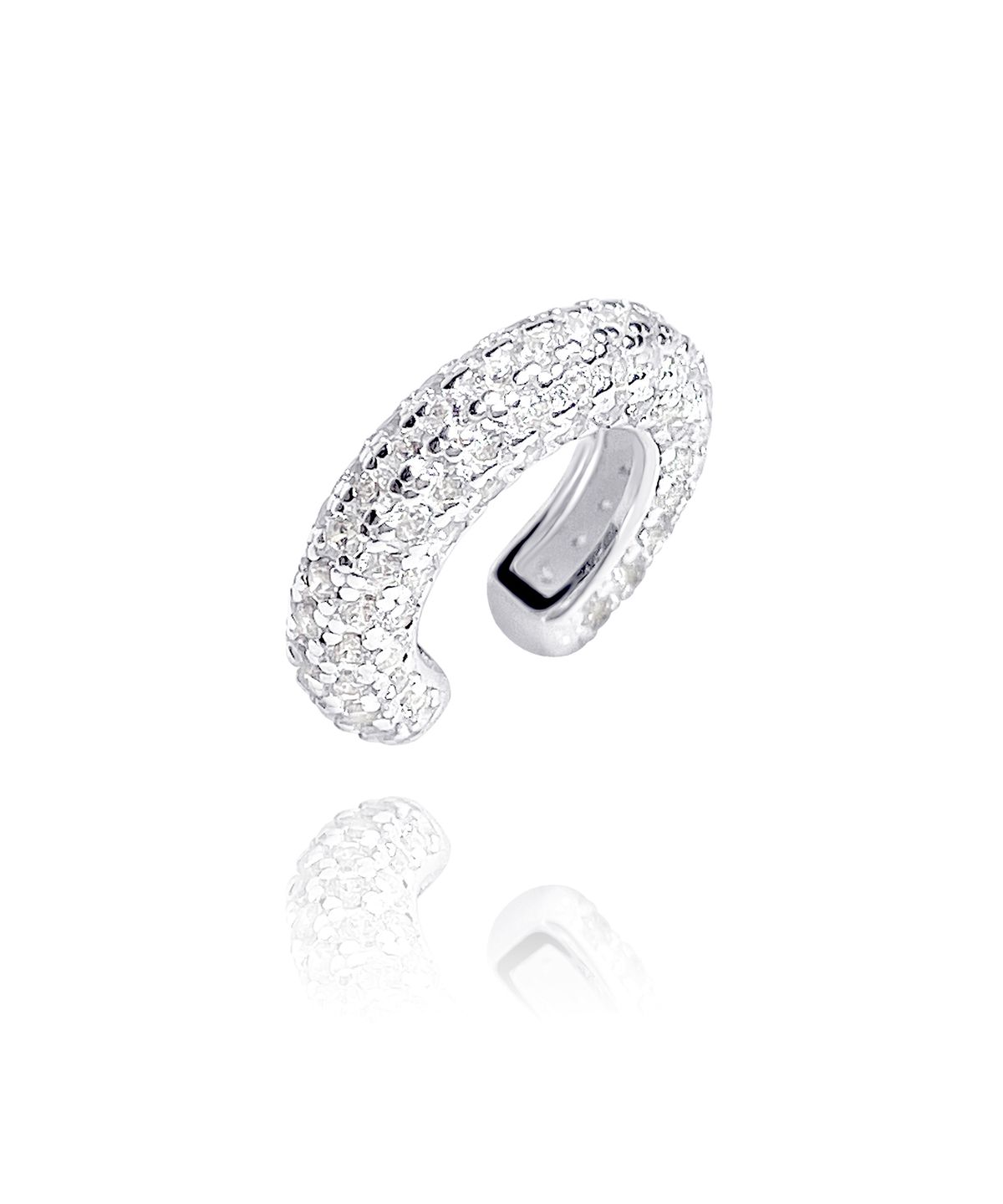 레인드랍 쥬얼리(RAINDROP JEWELRY) 레인드랍 도넛 파베 이터니티 이어커프 [S925]