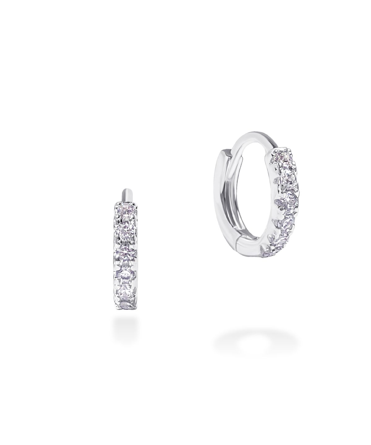 레인드랍 쥬얼리(RAINDROP JEWELRY) 레인드랍 1MM 테니스 허기스 링 귀걸이 [S925]