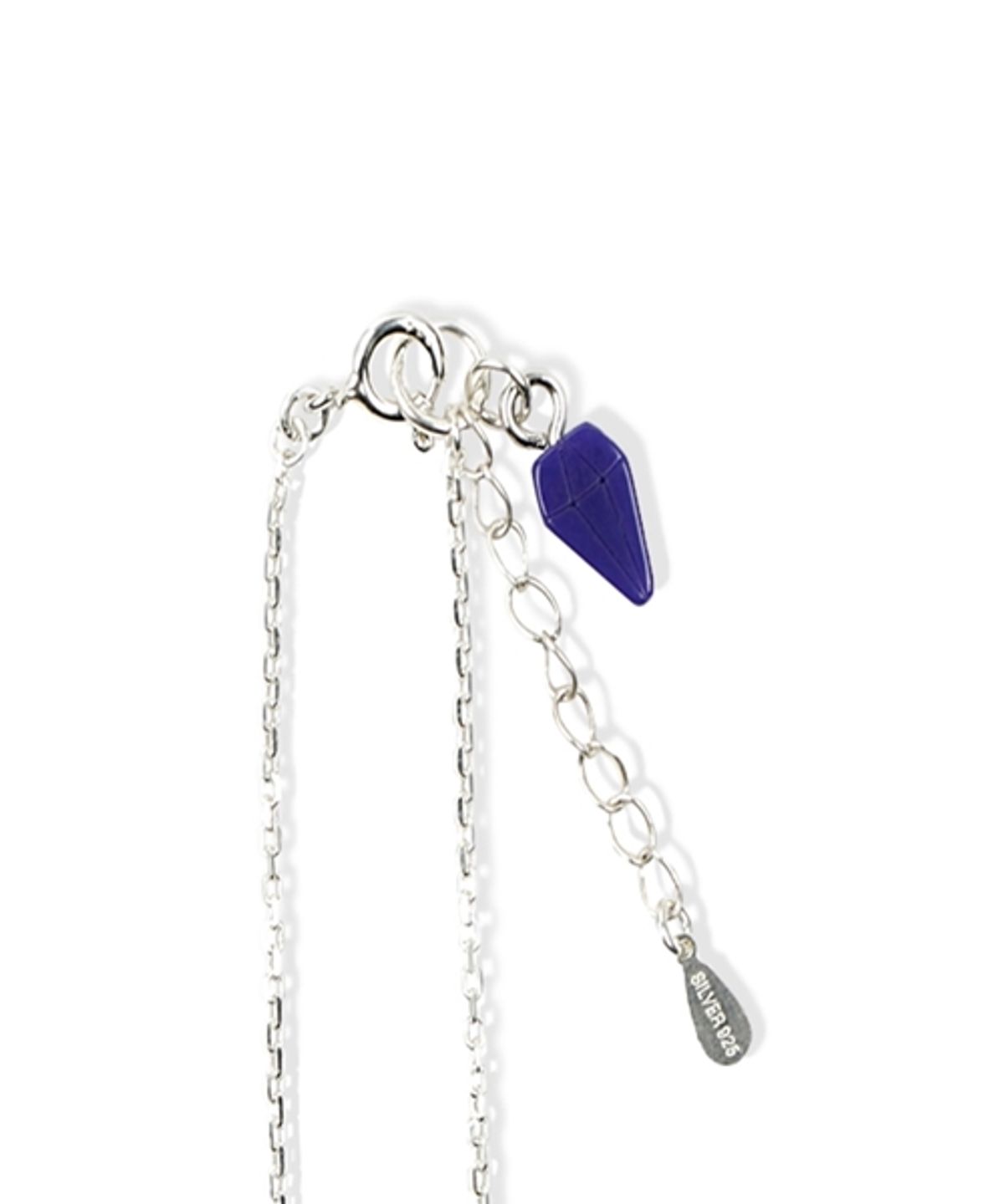 봉보(BONBEAU) Petit lucky anklet 실버 아크릴참 체인 발찌