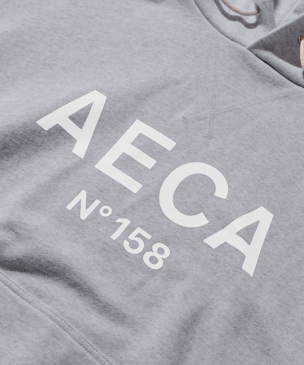 에이카화이트(AECA) BIG LOGO PULLOVER HOODIE-GREY/WHITE