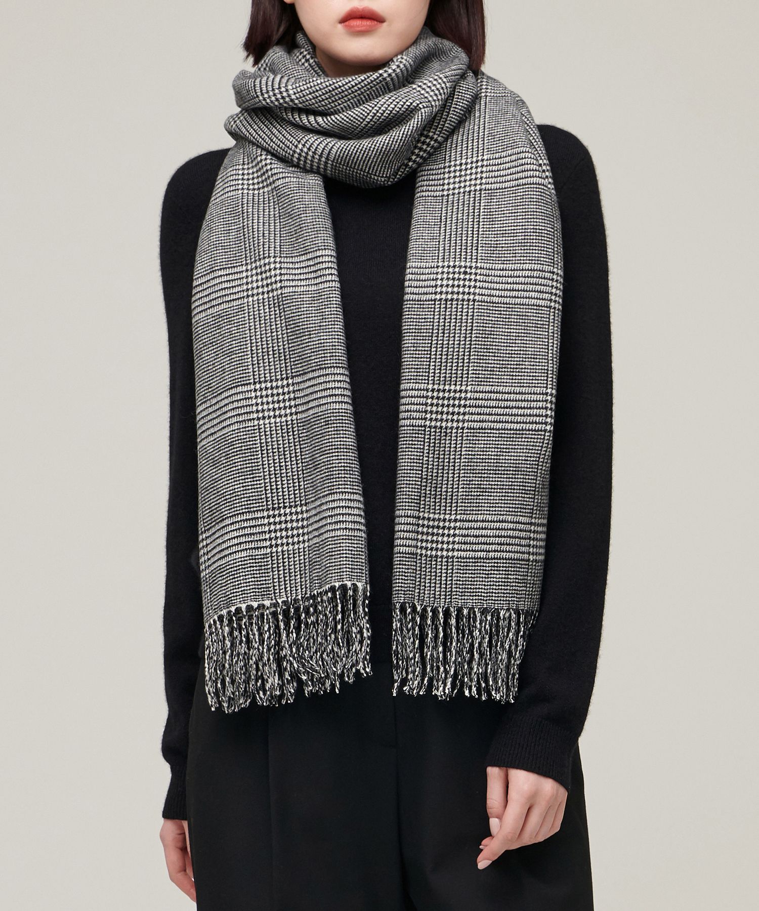 MUSINSA公式 | MUSINSA STANDARD ビッグサイズグレンチェックマフラー