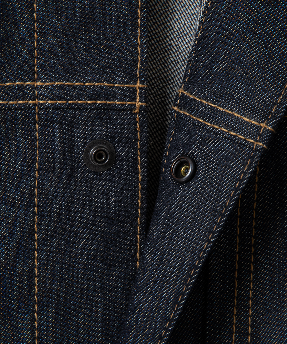 넌블랭크(NONBLANK) 포인티드 칼라 데님 자켓_INDIGO