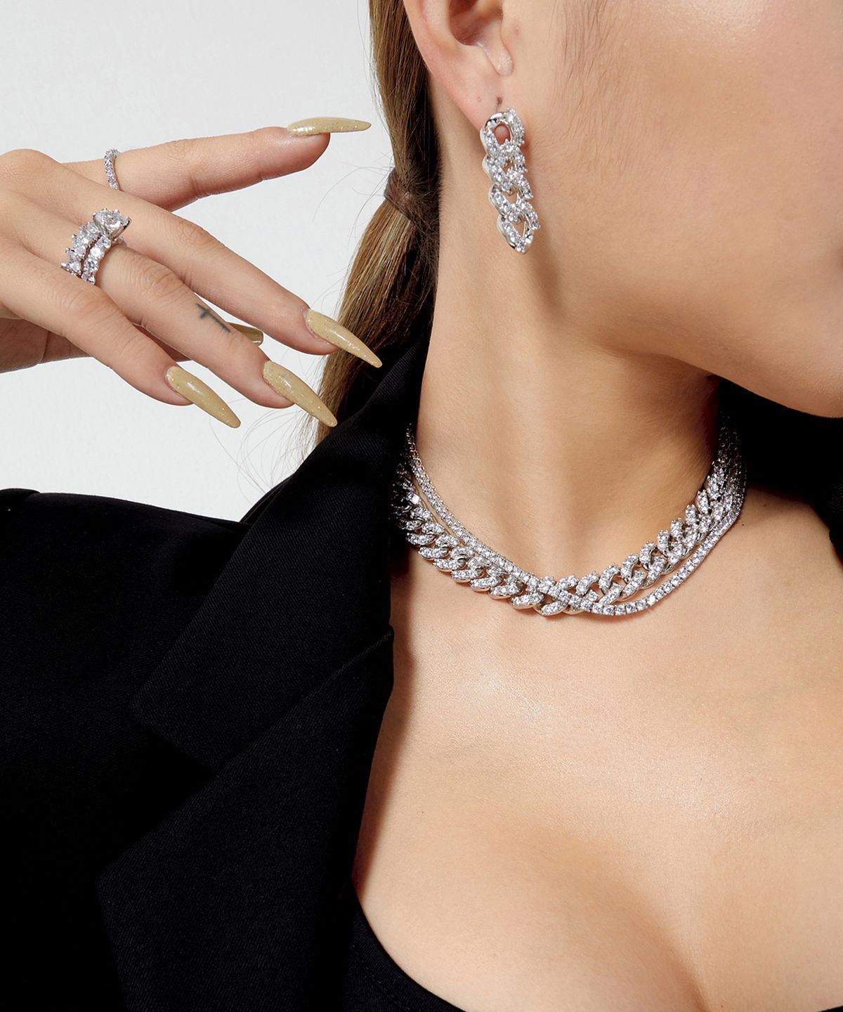 레인드랍 쥬얼리(RAINDROP JEWELRY) 레인드랍 3.5MM 라운드 솔리테어 셋 반지