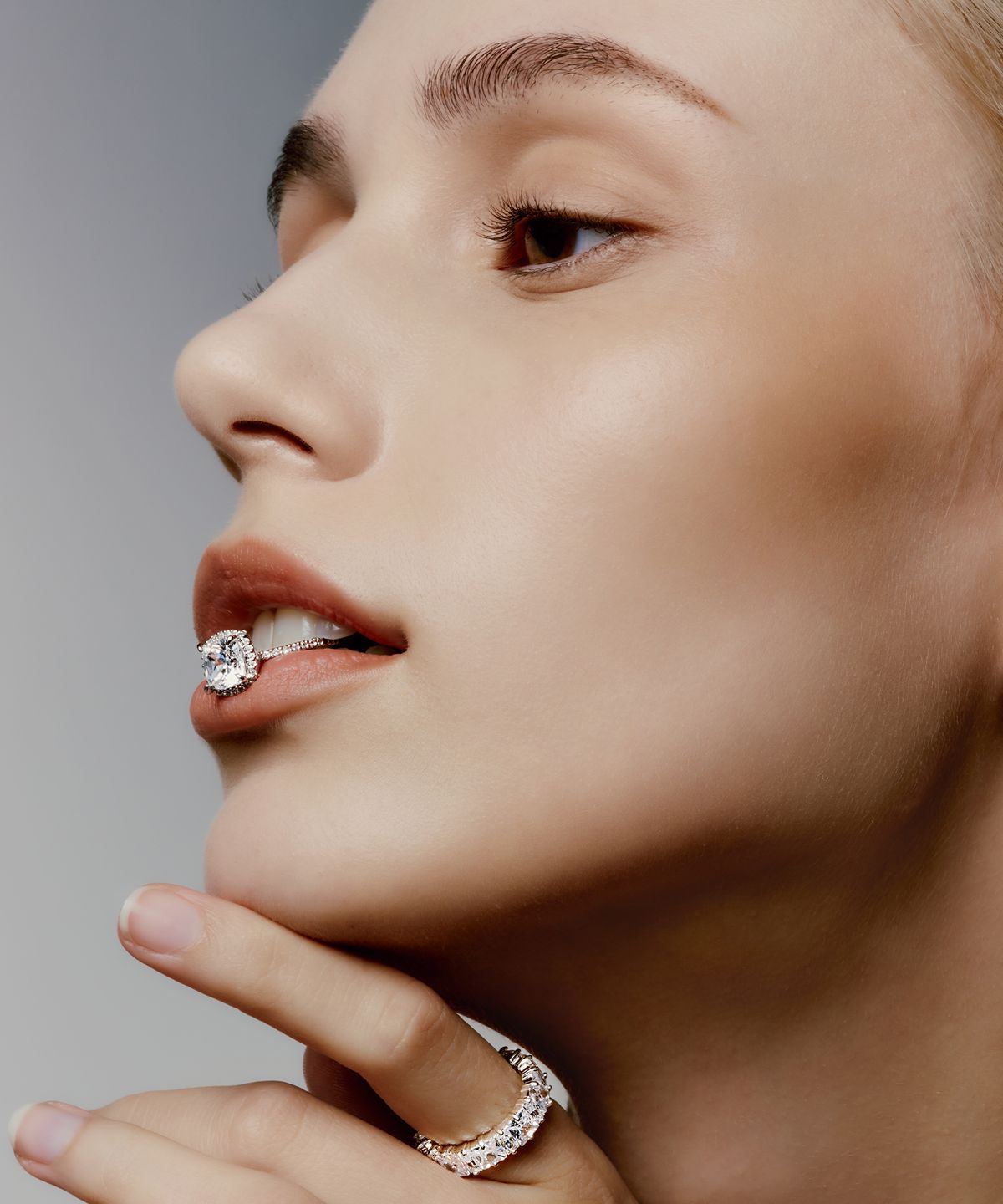 레인드랍 쥬얼리(RAINDROP JEWELRY) 레인드랍 헤일로 셋 솔리테어 프롱 반지