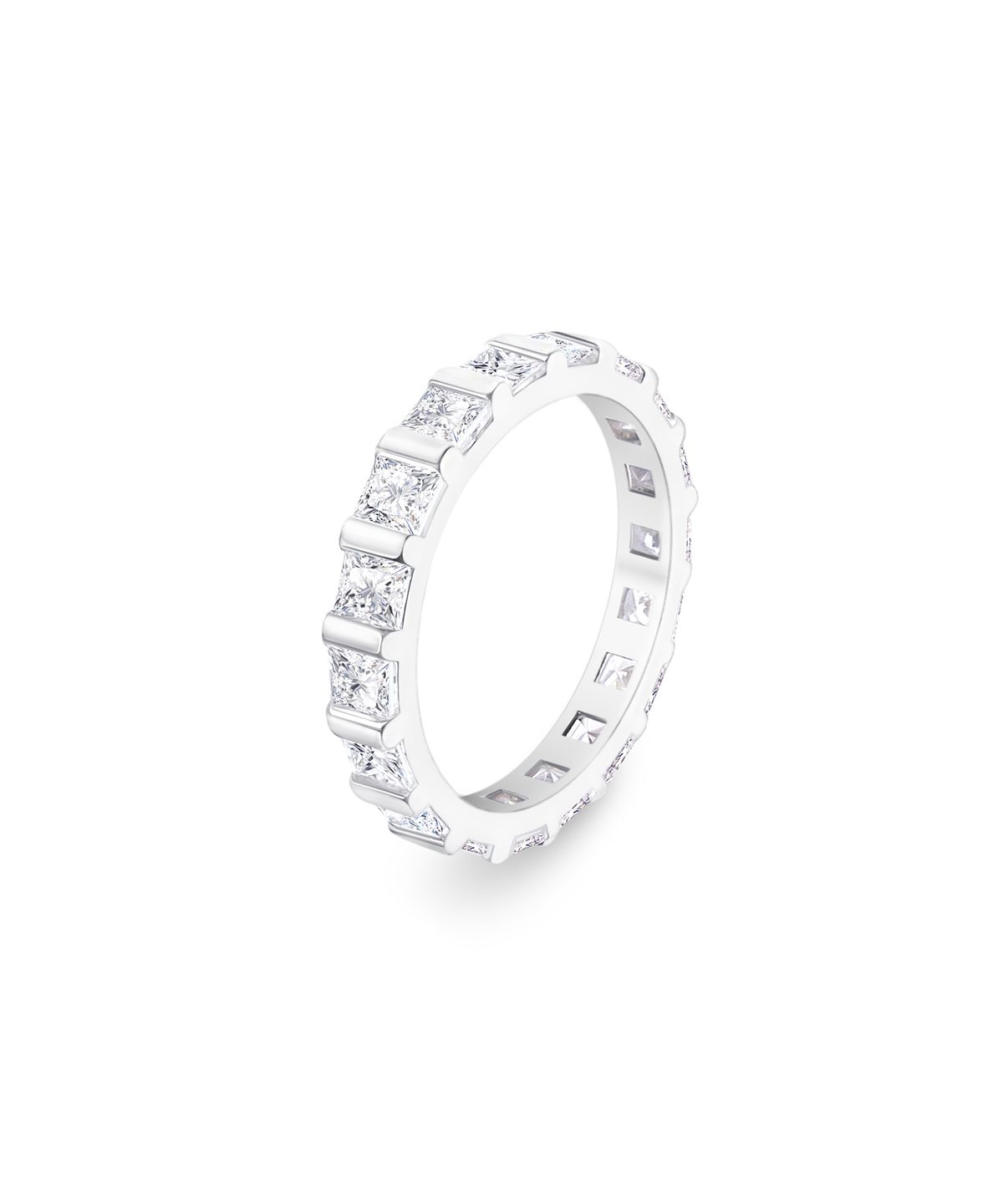 레인드랍 쥬얼리(RAINDROP JEWELRY) 레인드랍 프린세스 바 셋 이터니티 반지 [S925]