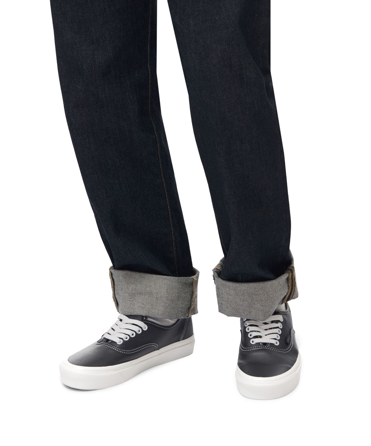 반스(VANS) 어센틱 44 DX - (애너하임 팩토리) 블랙:레더 / VN0A54F21031