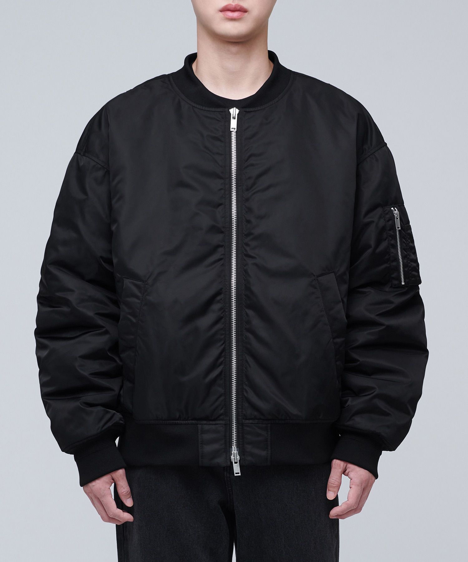 MUSINSA | MUSINSA STANDARD OVERSIZED DETACHABLE HOODED MA-1