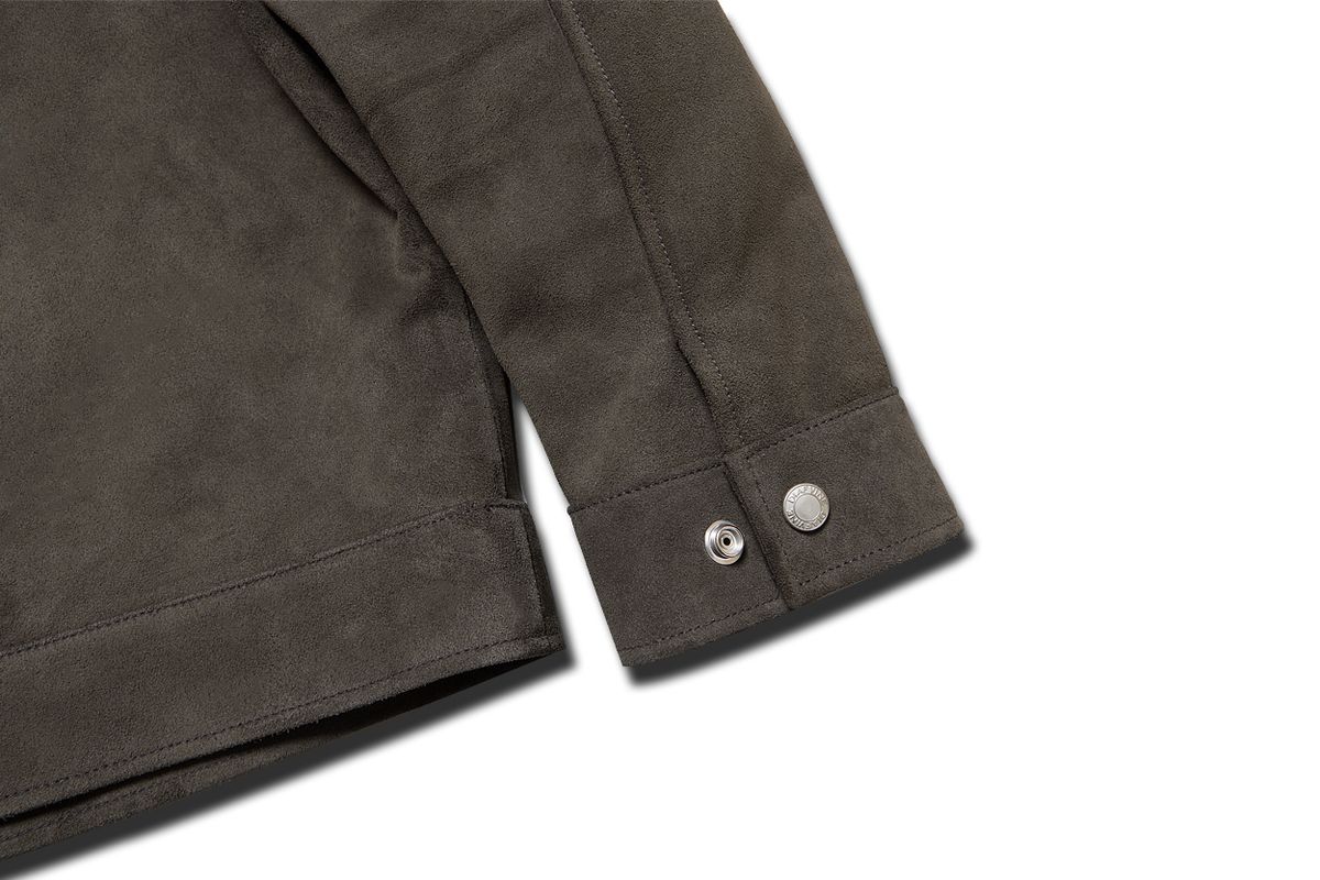 디아프바인(DIAFVINE) DV.LOT 652 OPU Calf Split Blouson -Mocha-