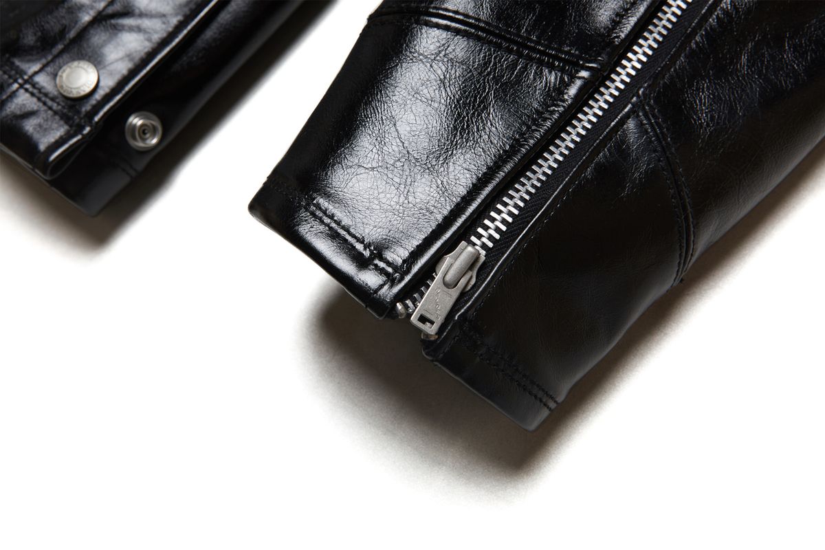 디아프바인(DIAFVINE) DV.LOT 650 Police Calf skin Crack -Black-
