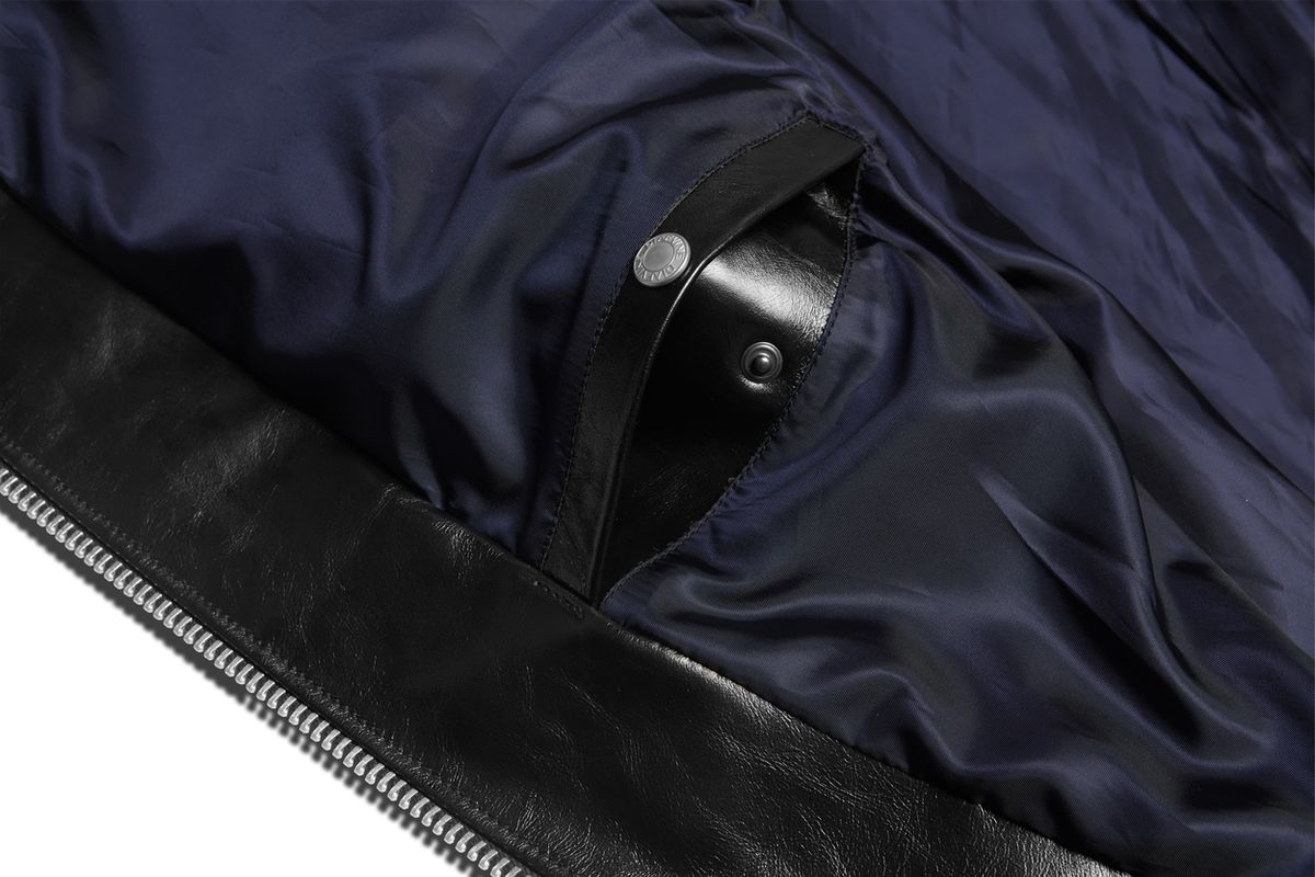 디아프바인(DIAFVINE) DV.LOT 650 Police Calf skin Crack -Black-