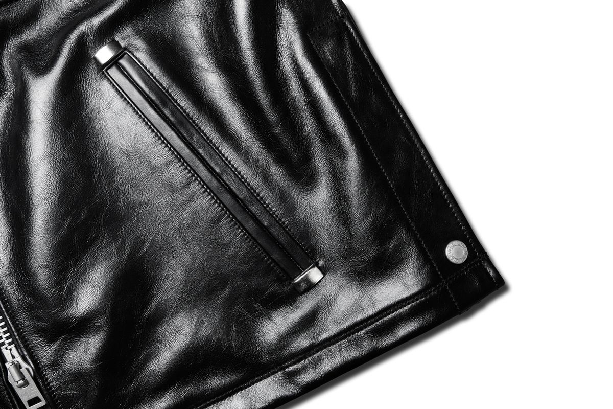 디아프바인(DIAFVINE) DV.LOT 650 Police Calf skin Crack -Black-