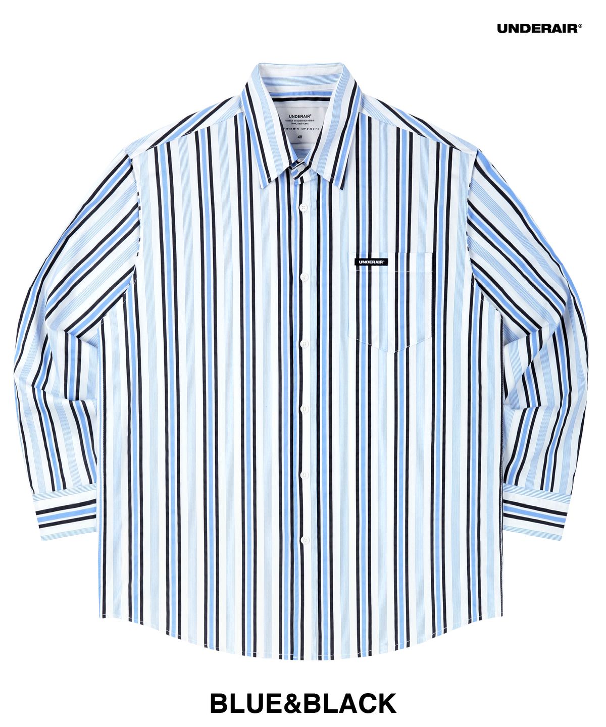 언더에어(UNDERAIR) [오버핏] ENCOMPASS STRIPE SHIRTS (5 COLOR)