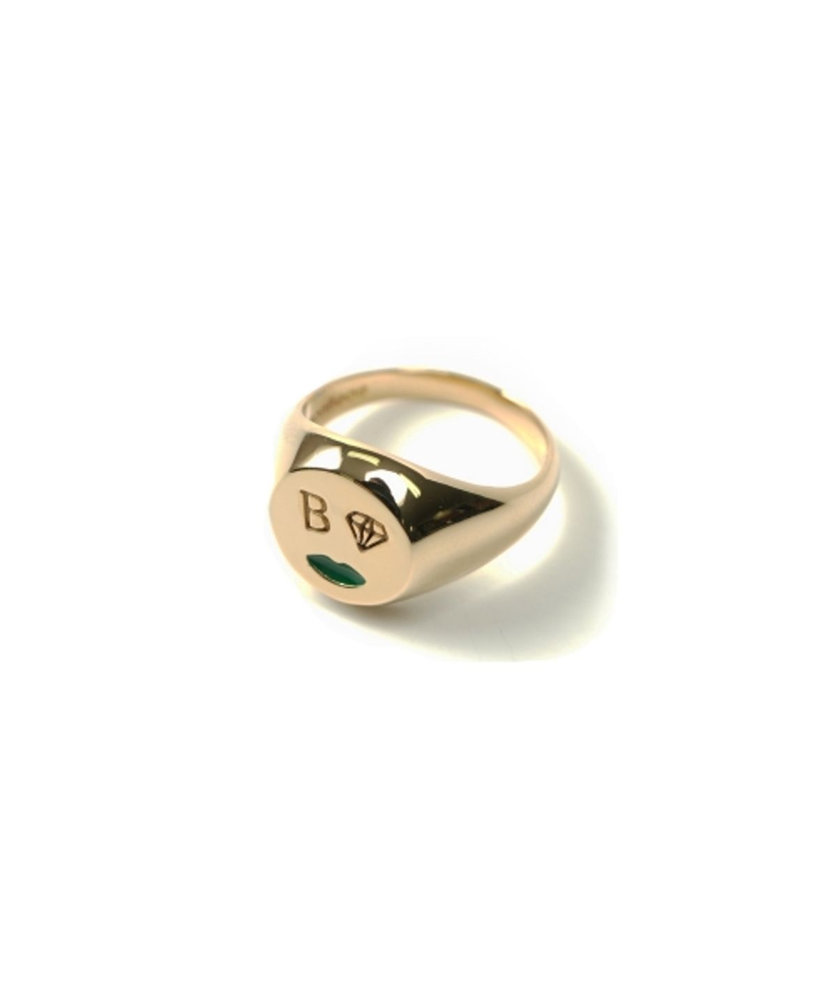 봉보(BONBEAU) Smile epoxy signet ring 스마일 두꺼운반지