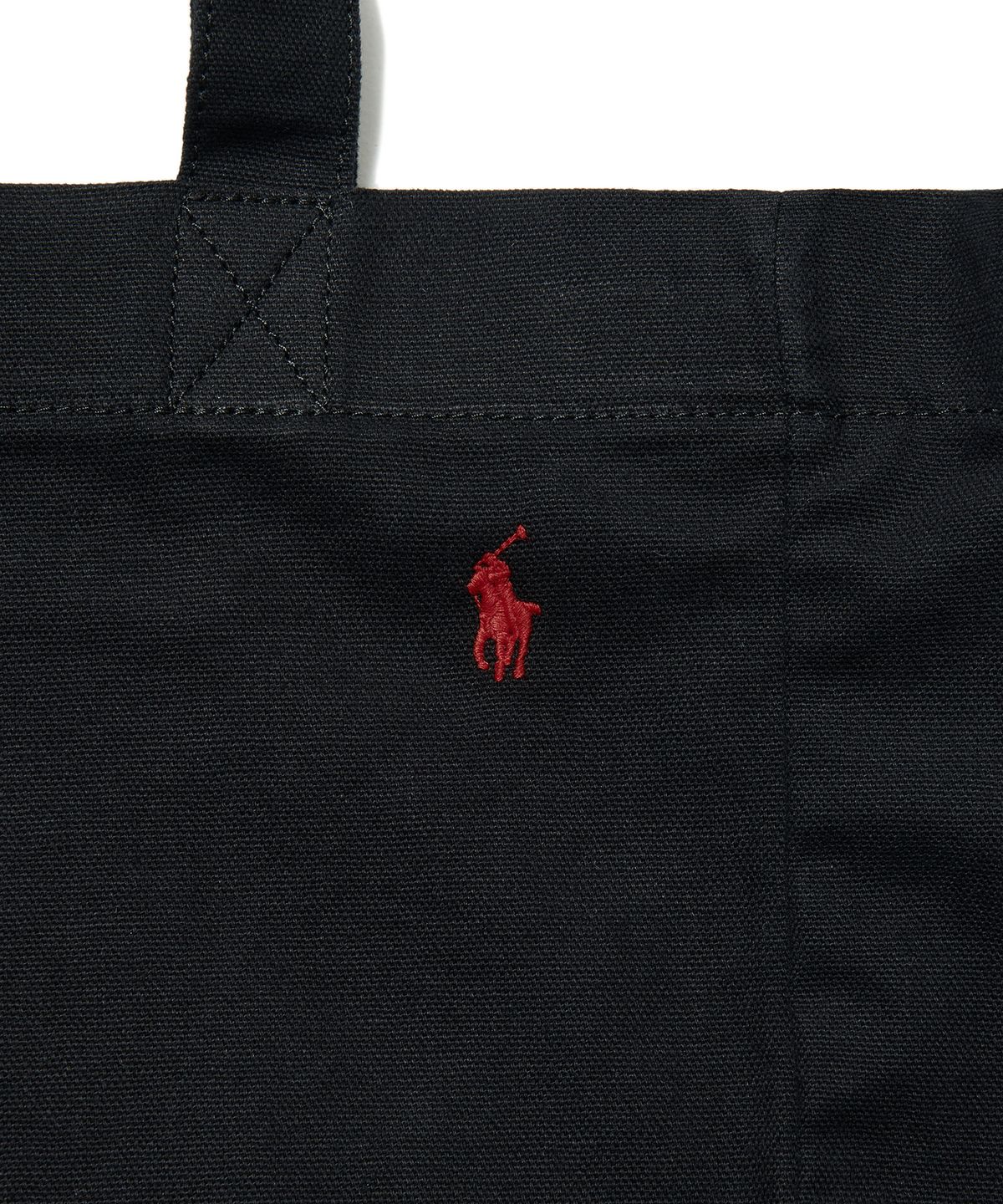 폴로 랄프 로렌(POLO RALPH LAUREN) 캔버스 쇼퍼 토트 - 블랙