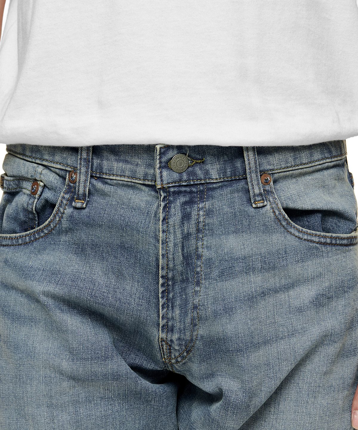 폴로 랄프 로렌(POLO RALPH LAUREN) 배릭 슬림 스트레이트 진 - 블루