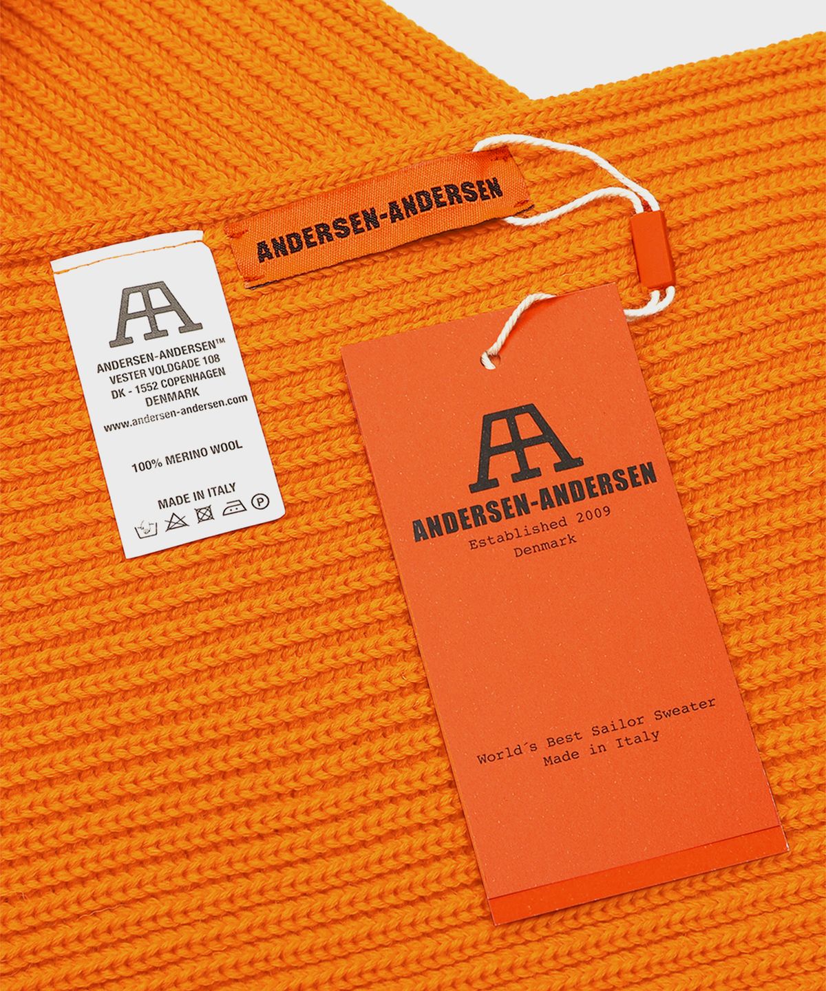 안데르센 안데르센(ANDERSEN ANDERSEN) 와이드 머플러 Orange